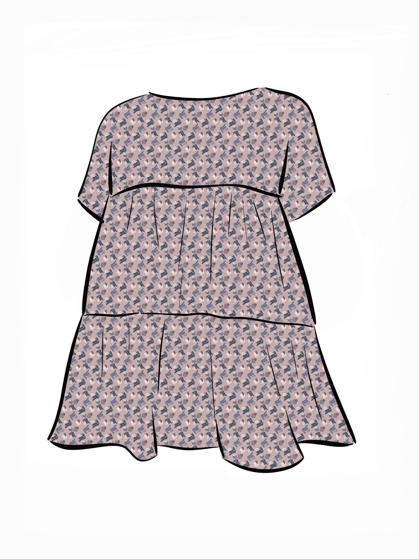 007 DESIGN YOUR OWN Organic Cotton Protea Dress Multicolour