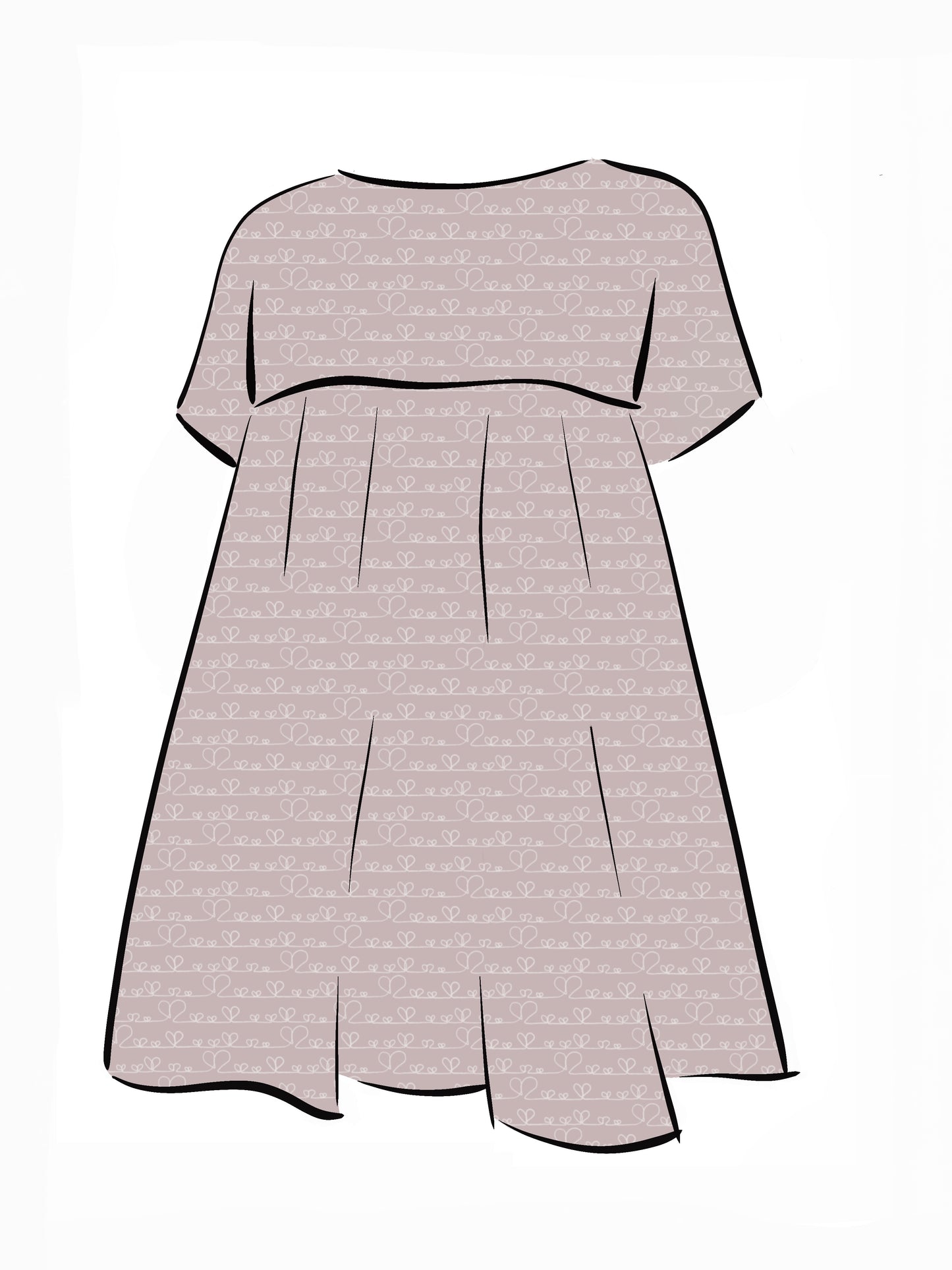 024 DESIGN YOUR OWN Organic Cotton Love Heart Dress