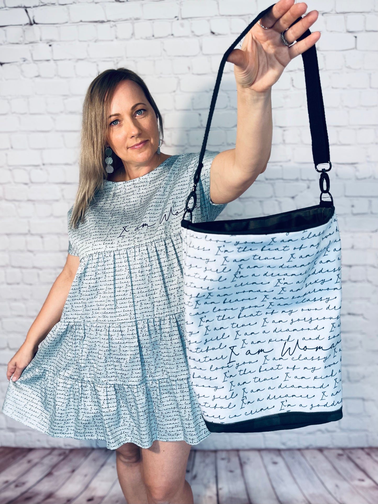032 DESIGN YOUR OWN Organic Cotton “I am Woman” Dress