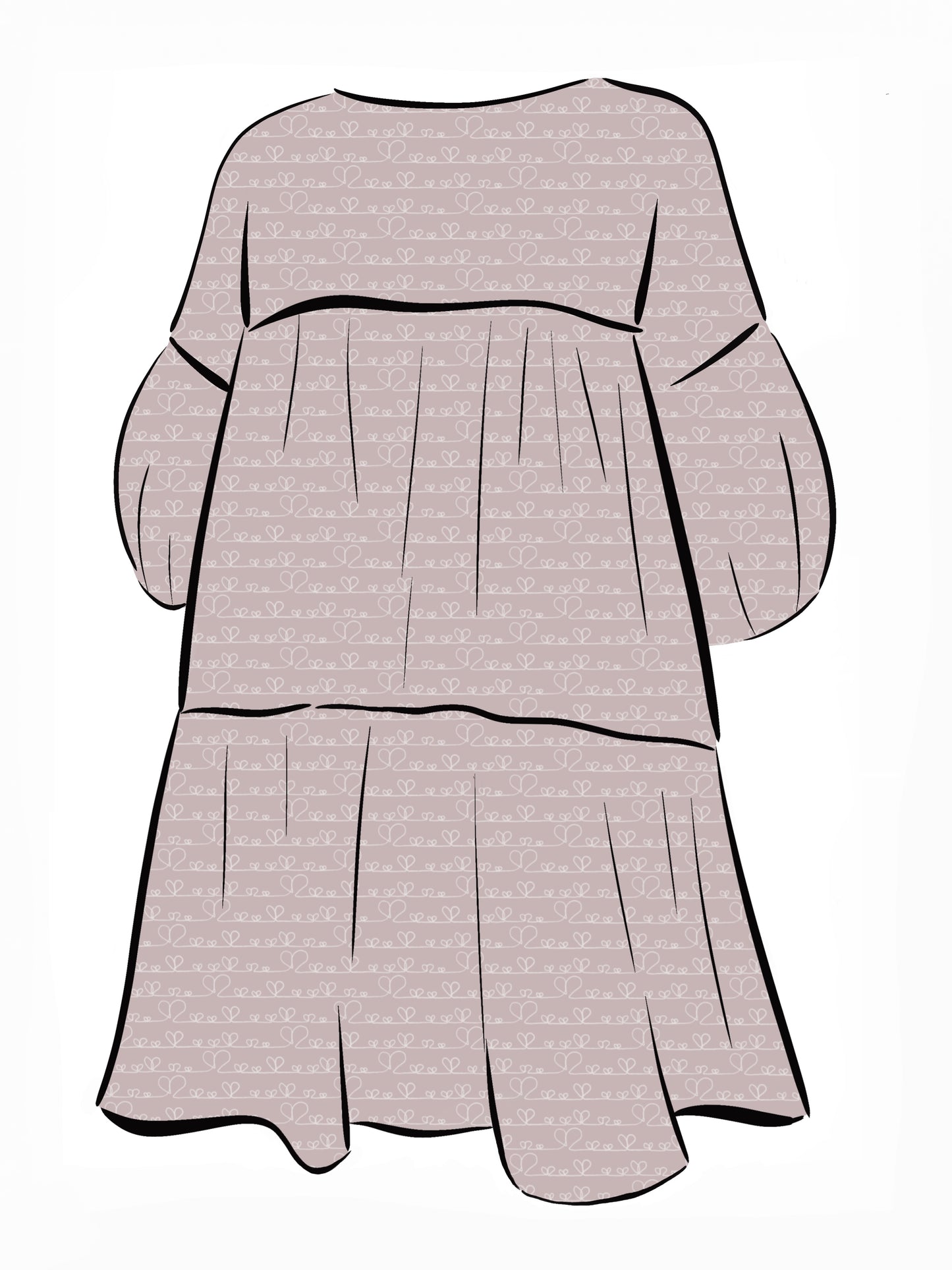 024 DESIGN YOUR OWN Organic Cotton Love Heart Dress