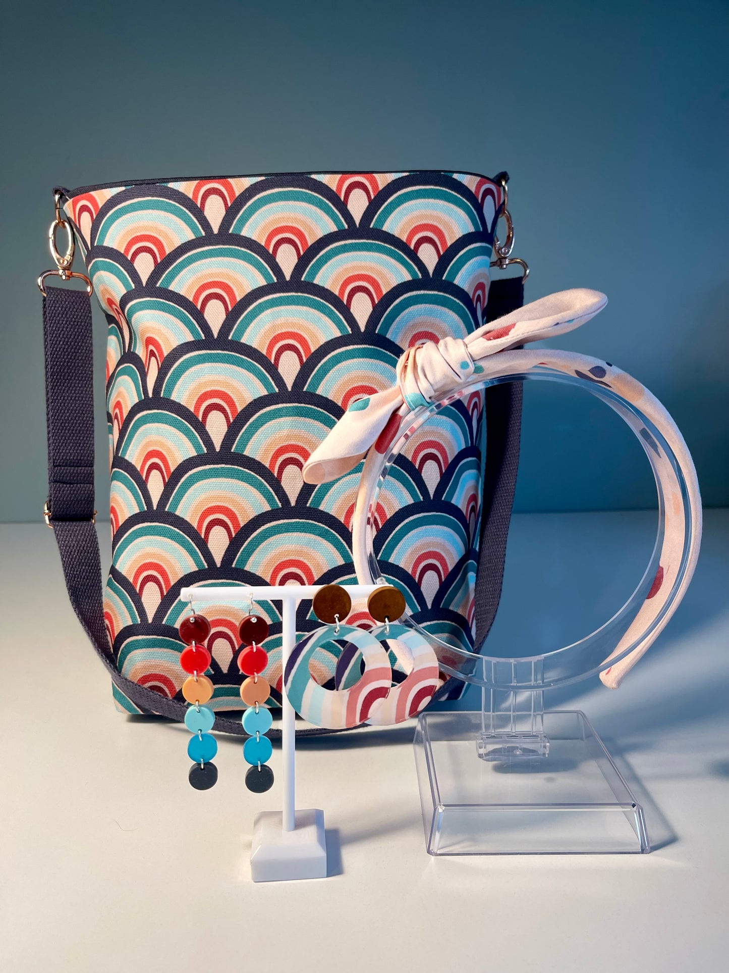014 Organic Cotton Rainbow & Polka Dots Bags