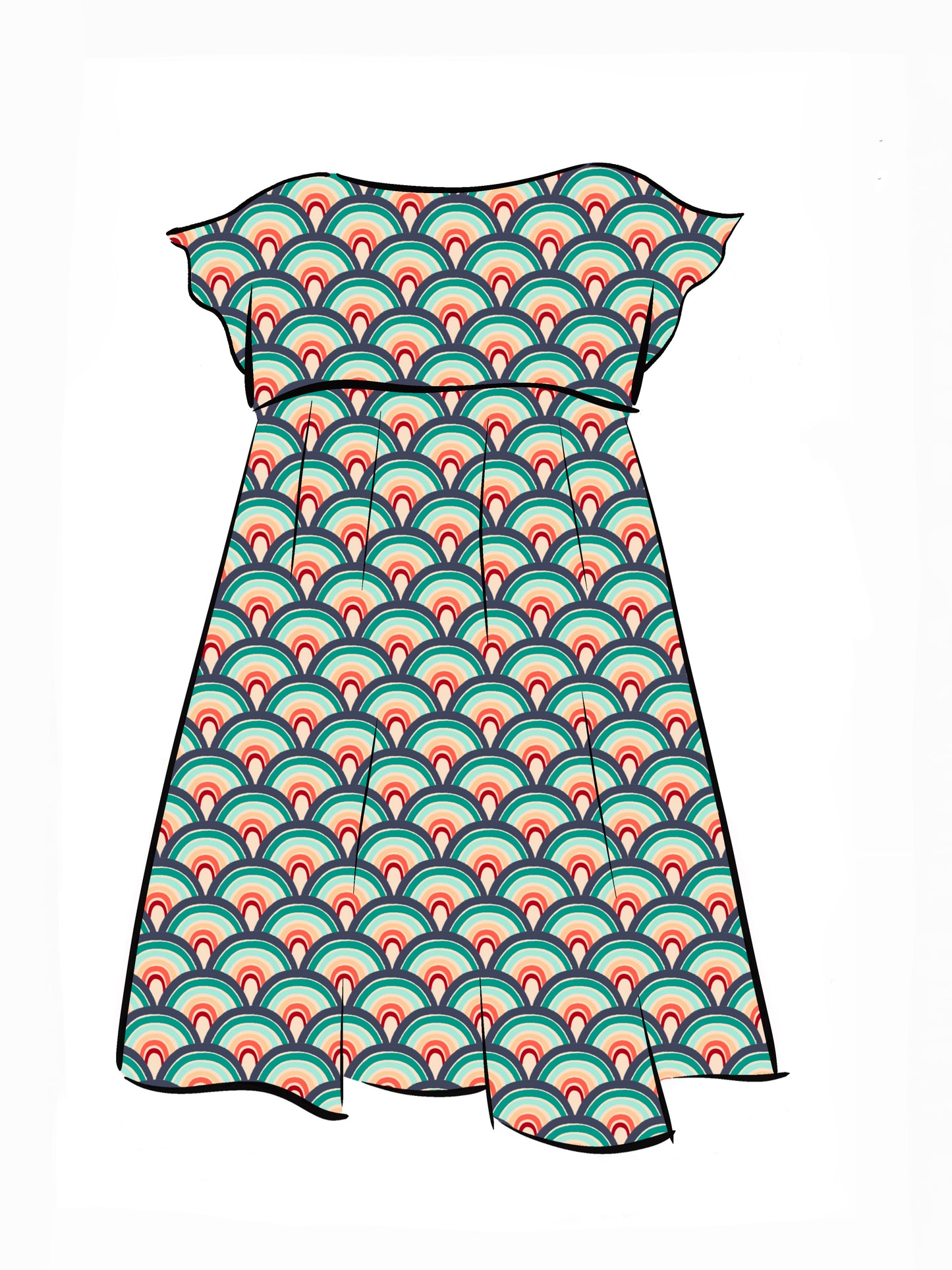 018 DESIGN YOUR OWN Organic Cotton “Rainbow” Dress