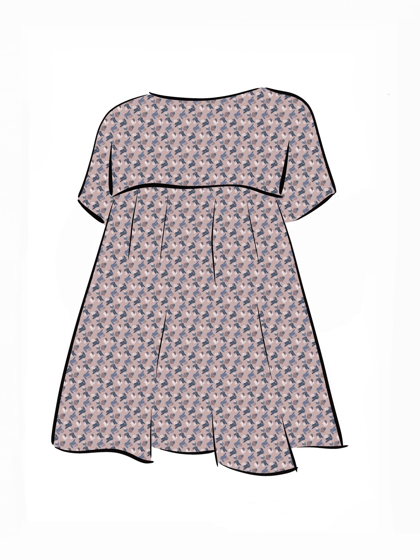 007 DESIGN YOUR OWN Organic Cotton Protea Dress Multicolour