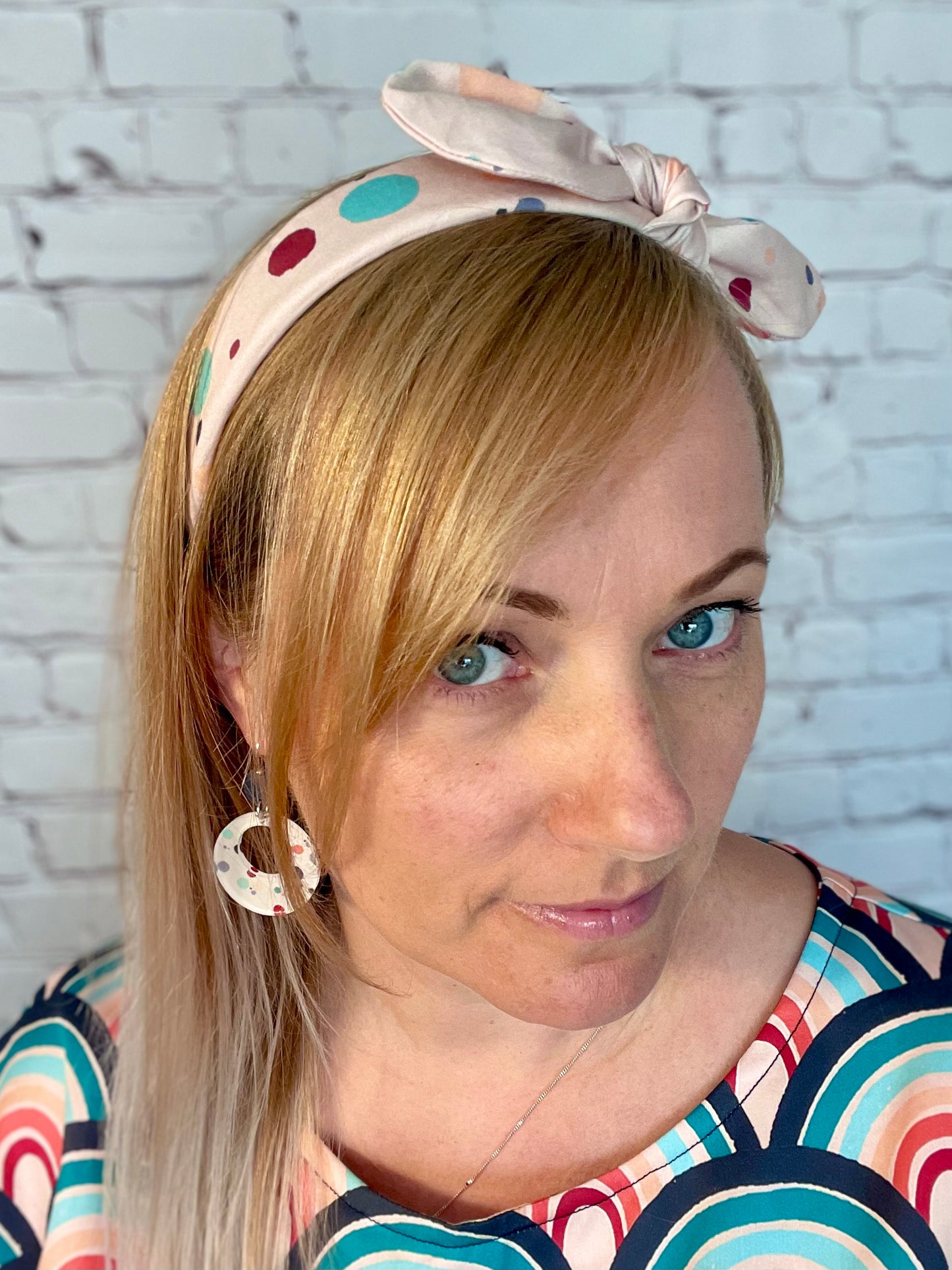 013 Organic Cotton Rainbow & Polka Dot Headbands