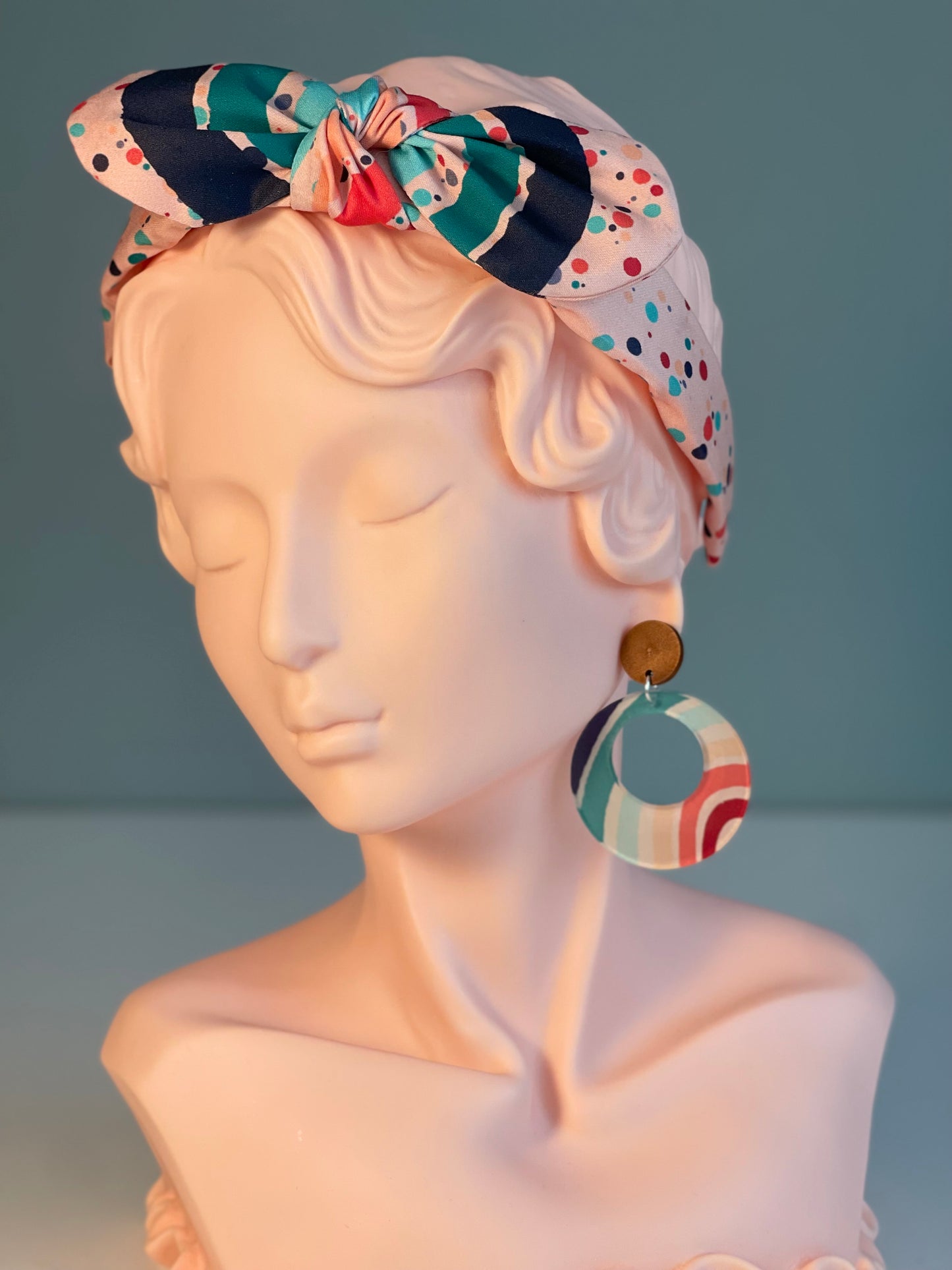 013 Organic Cotton Rainbow & Polka Dot Headbands