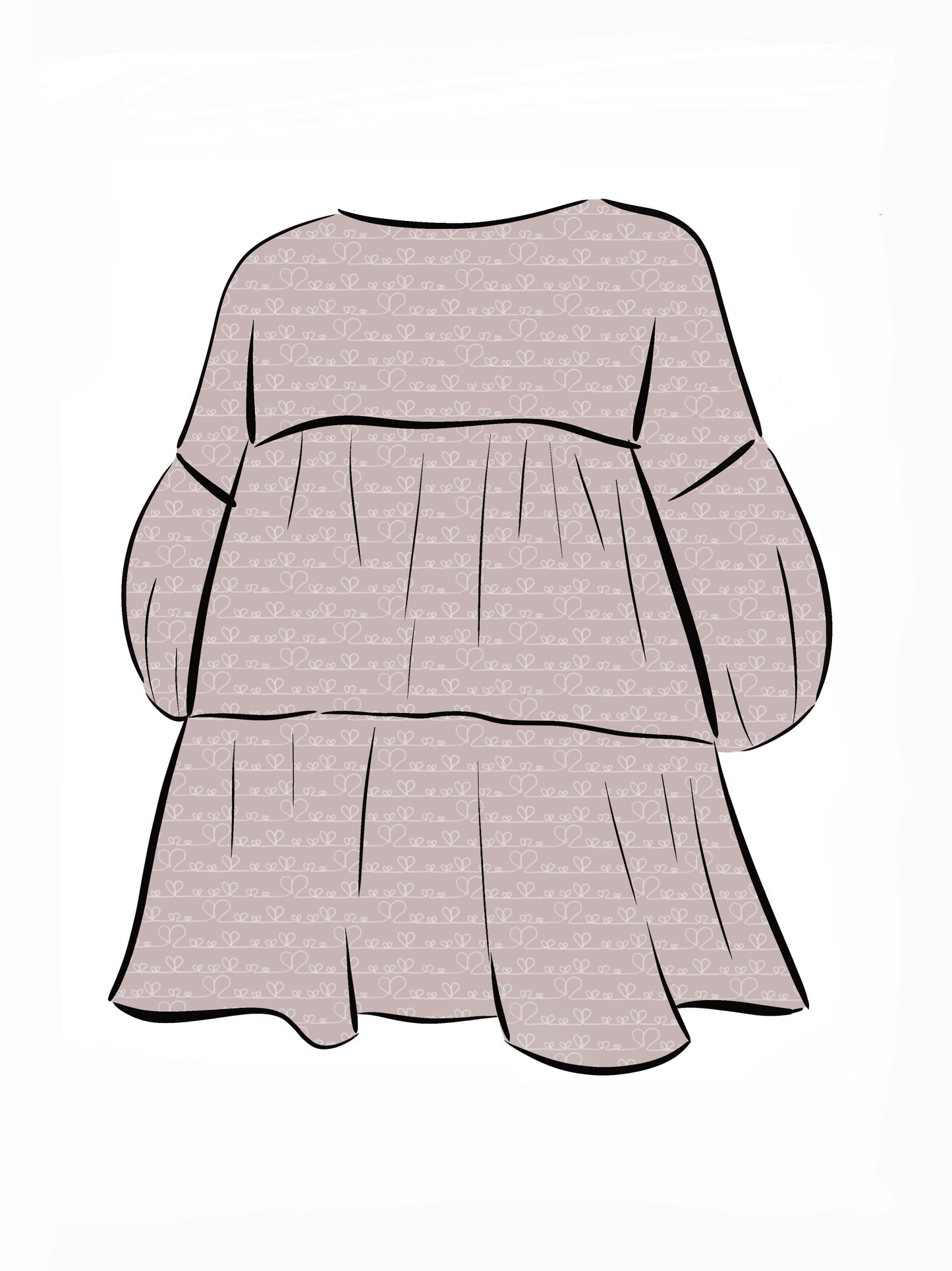 024 DESIGN YOUR OWN Organic Cotton Love Heart Dress
