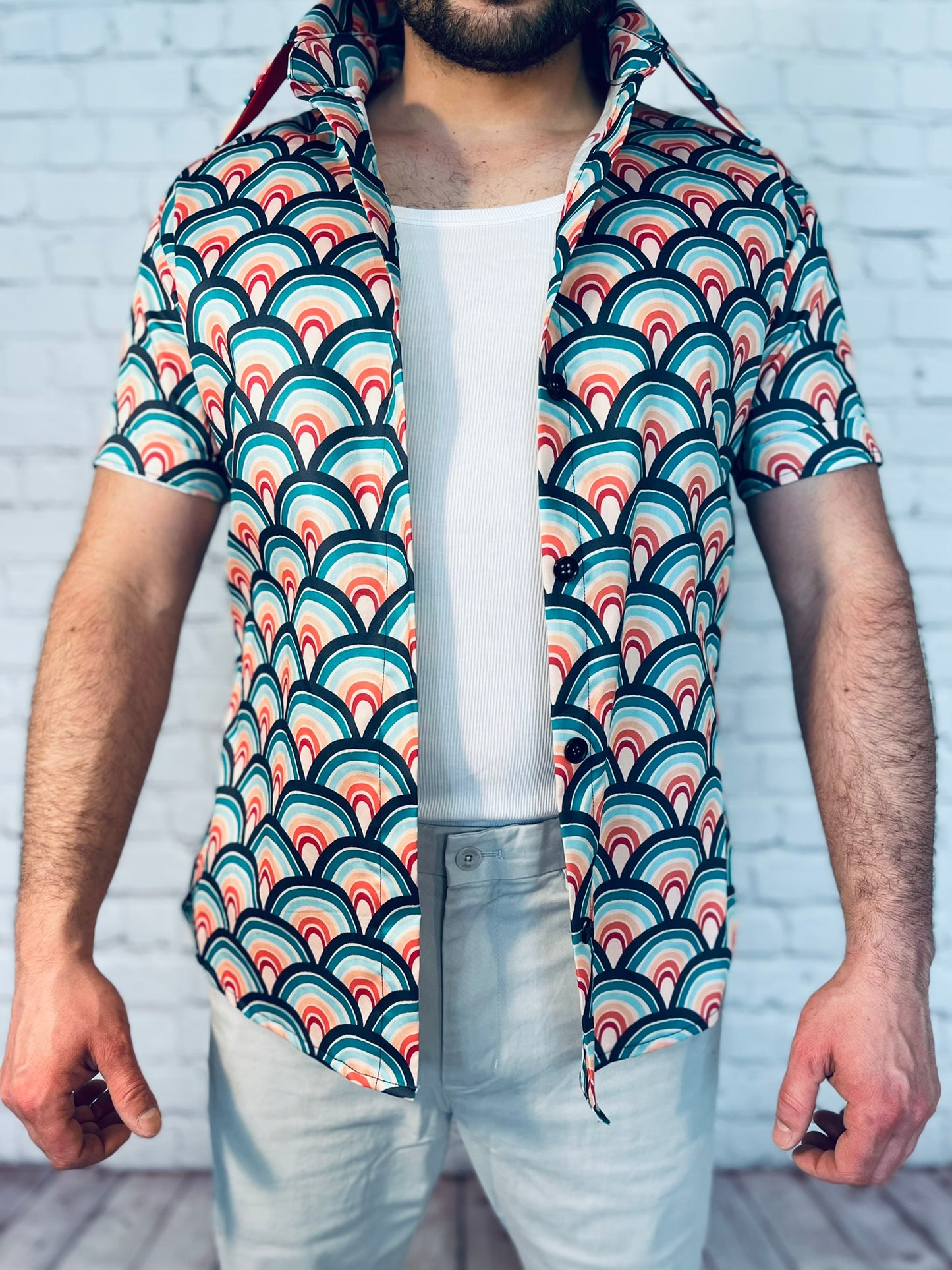 019 DESIGN YOUR OWN Organic Cotton “Rainbow” Unisex Shirt