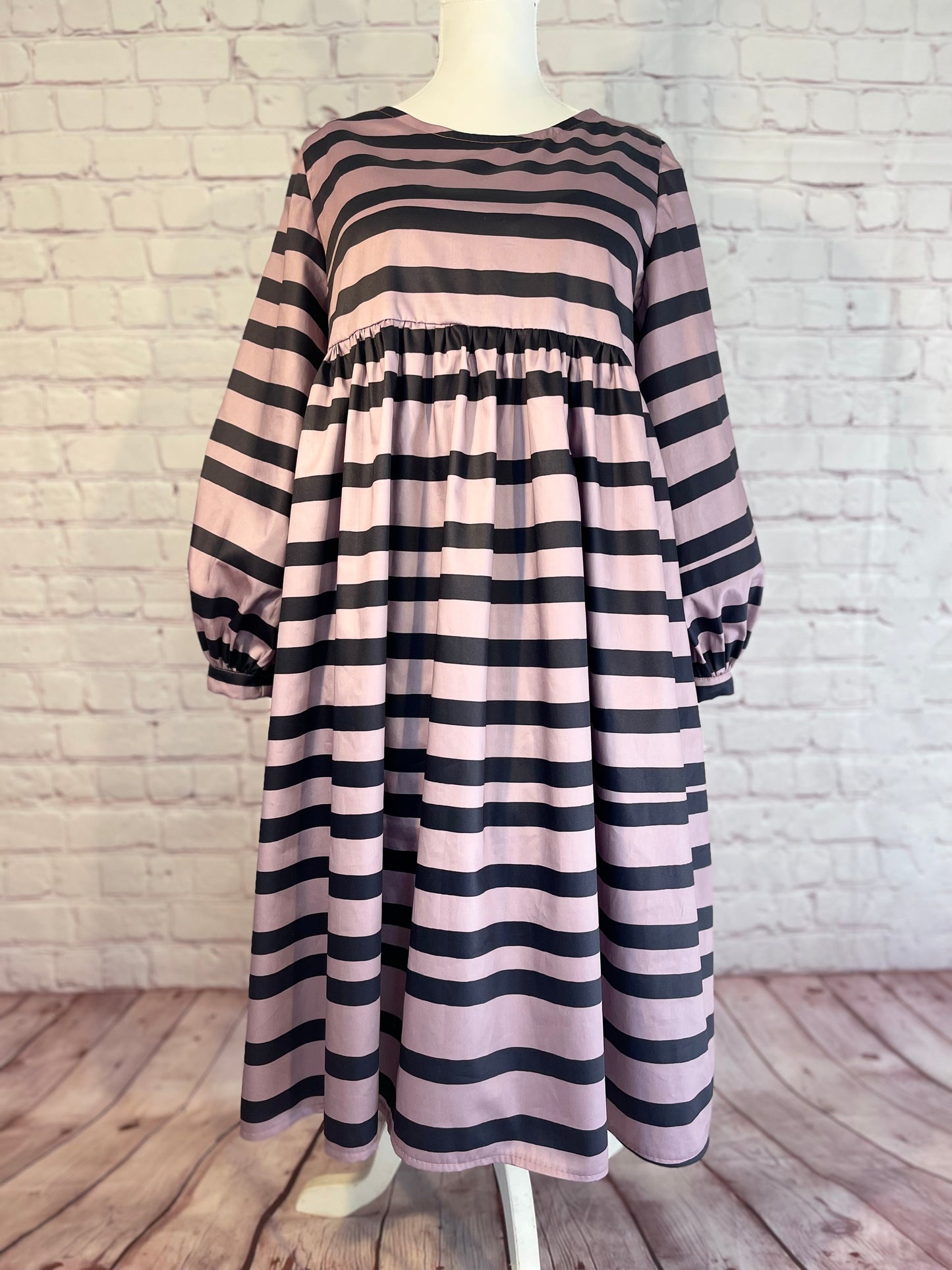 049 Organic Cotton Spots and Stripes Scarf