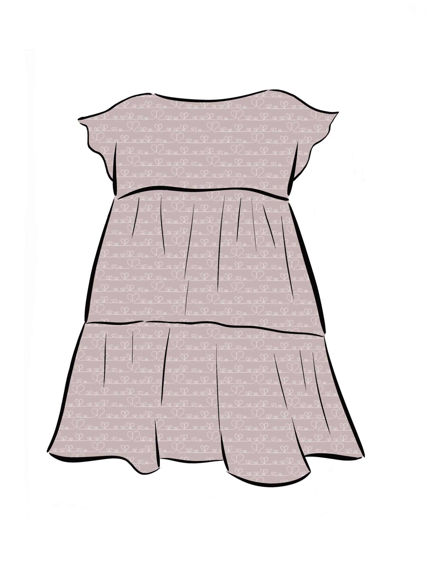 024 DESIGN YOUR OWN Organic Cotton Love Heart Dress