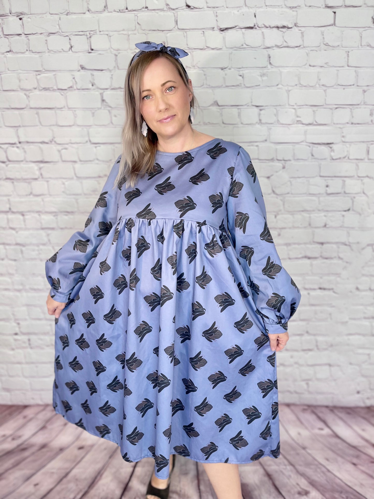 008 DESIGN YOUR OWN Organic Cotton “Protea” Dress Lilac