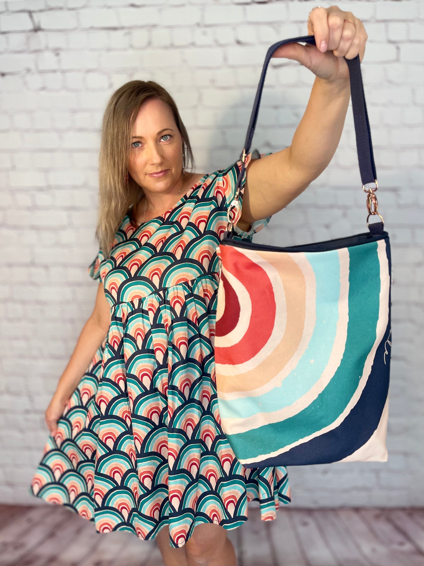 014 Organic Cotton Rainbow & Polka Dots Bags