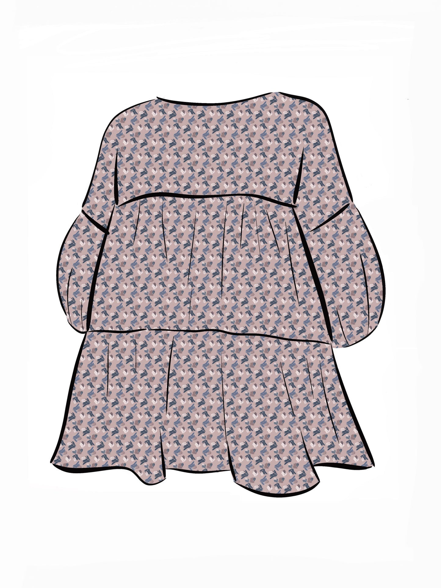 007 DESIGN YOUR OWN Organic Cotton Protea Dress Multicolour