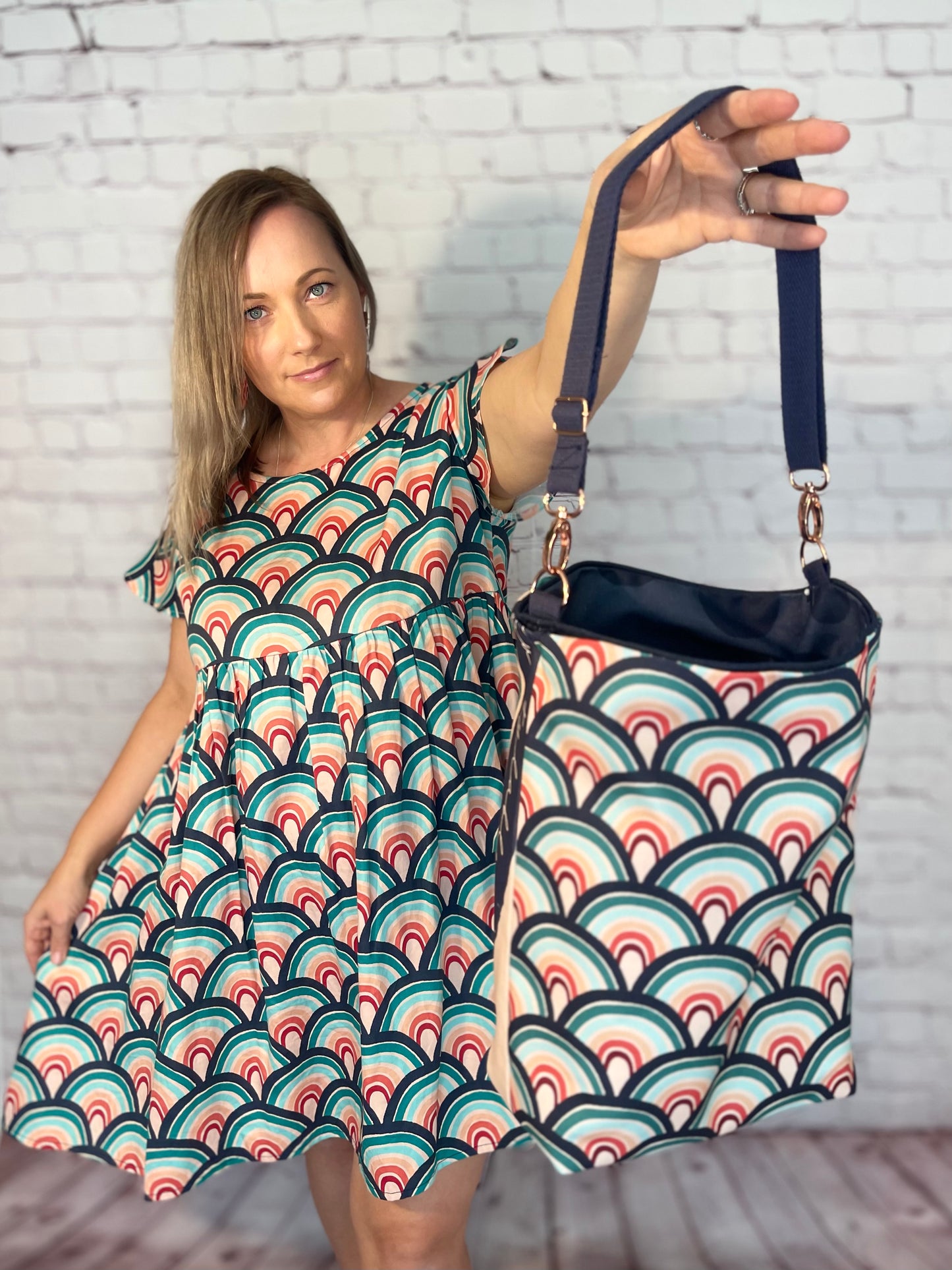 014 Organic Cotton Rainbow & Polka Dots Bags