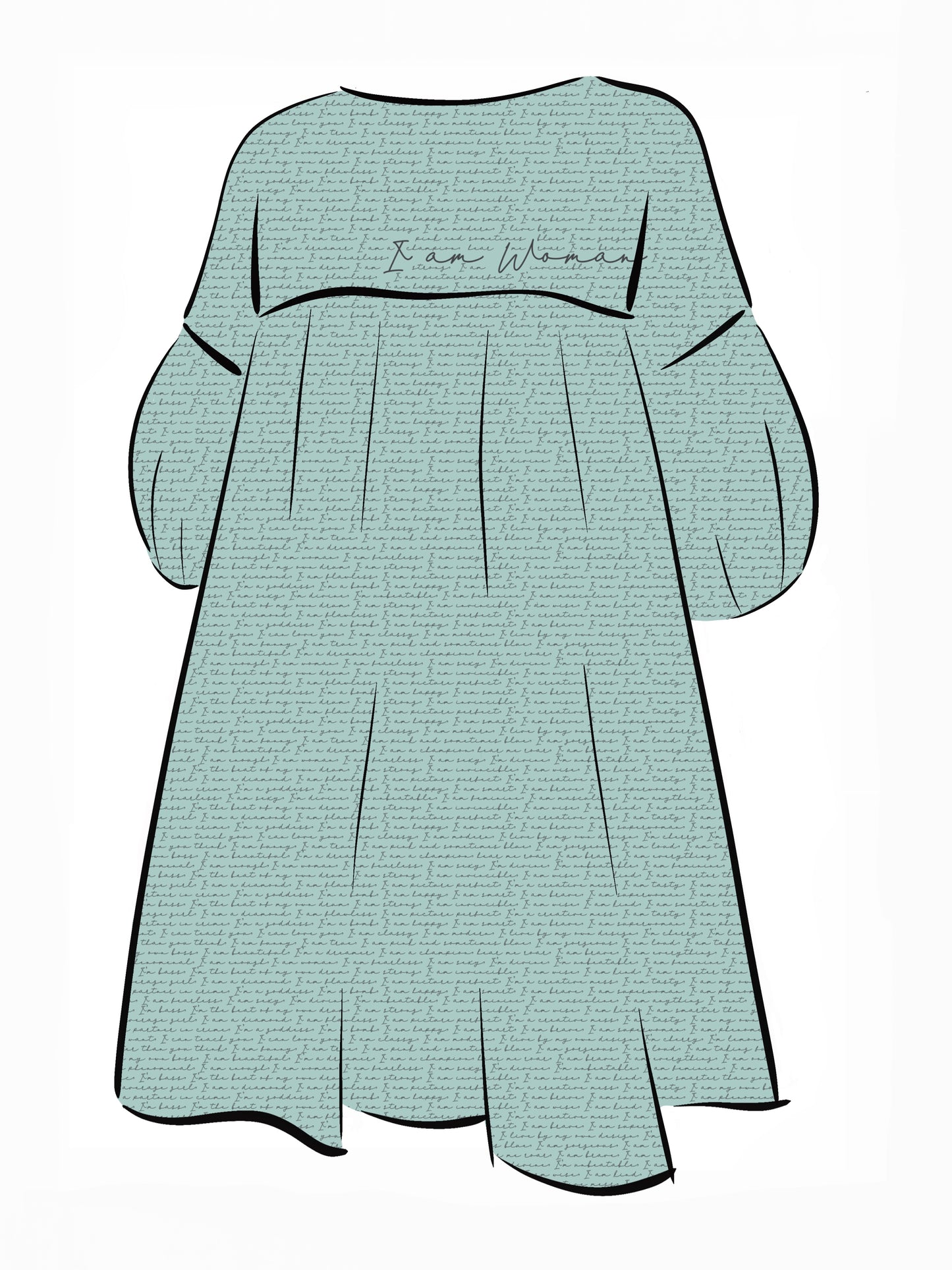 032 DESIGN YOUR OWN Organic Cotton “I am Woman” Dress