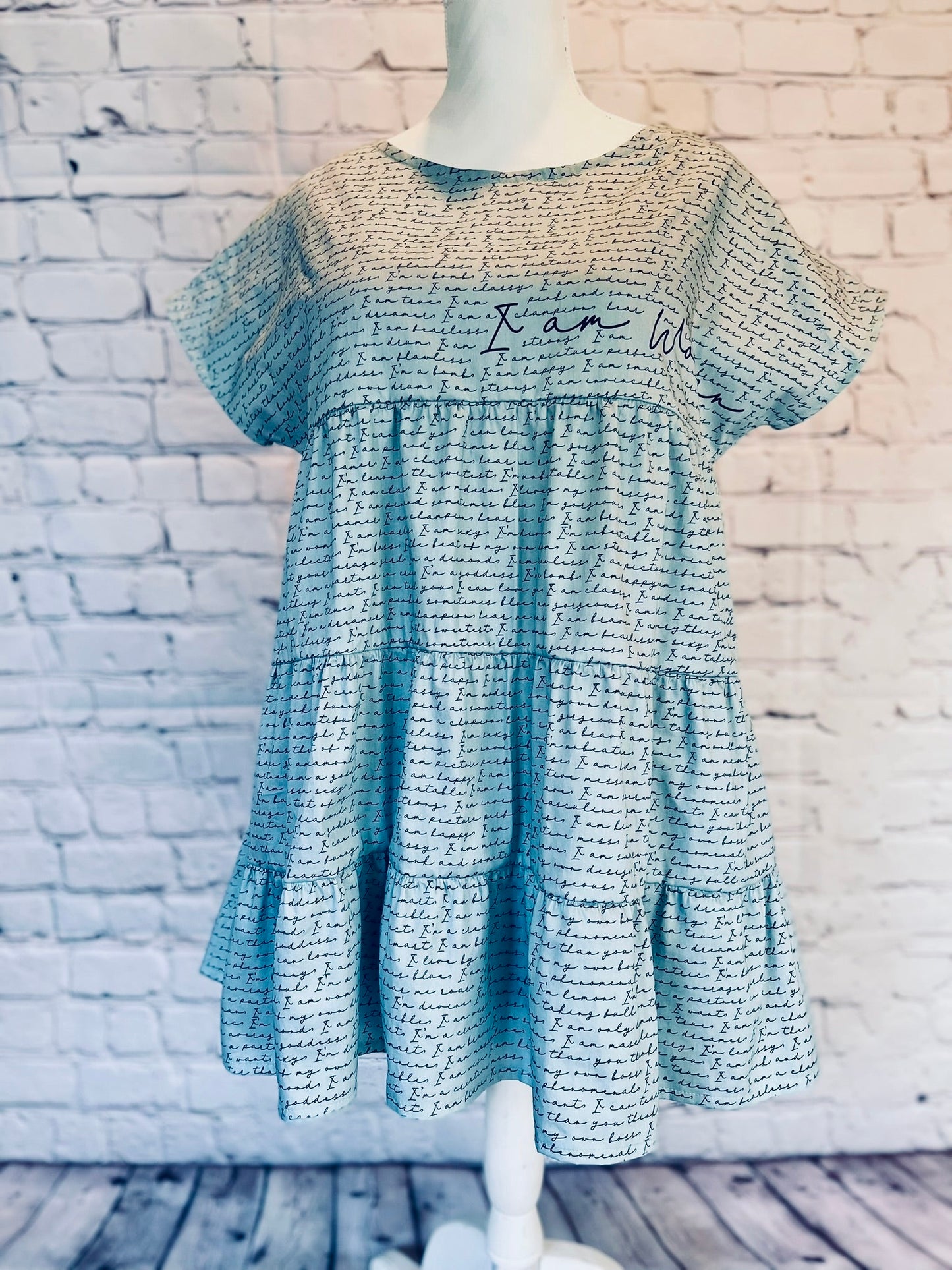 032 DESIGN YOUR OWN Organic Cotton “I am Woman” Dress