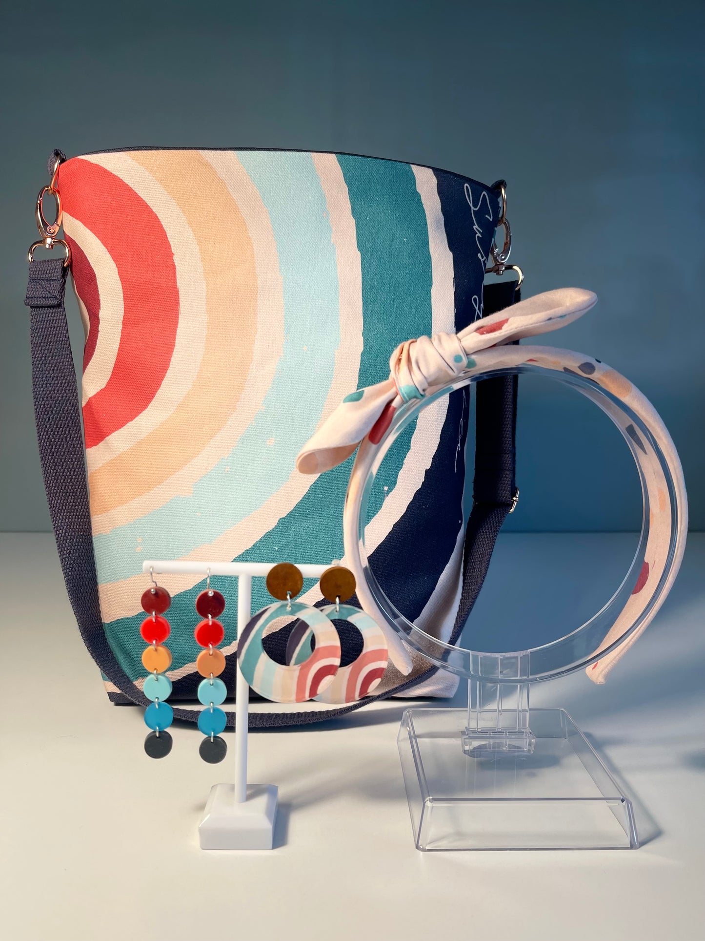 014 Organic Cotton Rainbow & Polka Dots Bags