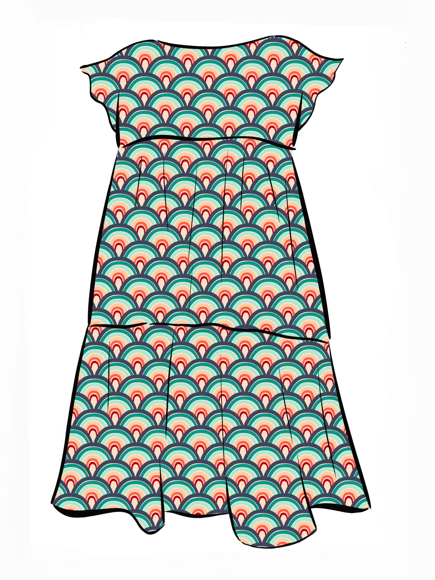 018 DESIGN YOUR OWN Organic Cotton “Rainbow” Dress