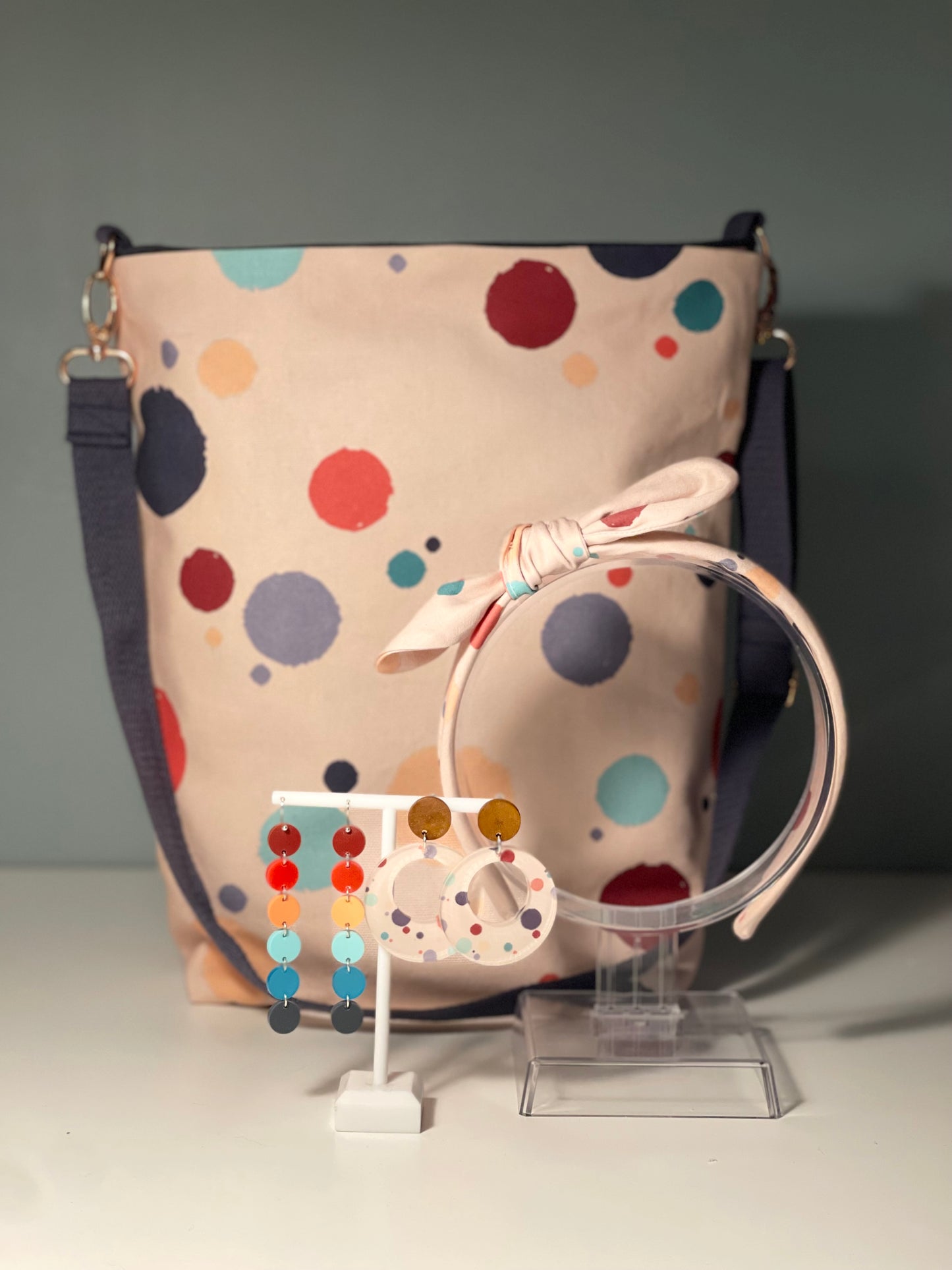 014 Organic Cotton Rainbow & Polka Dots Bags