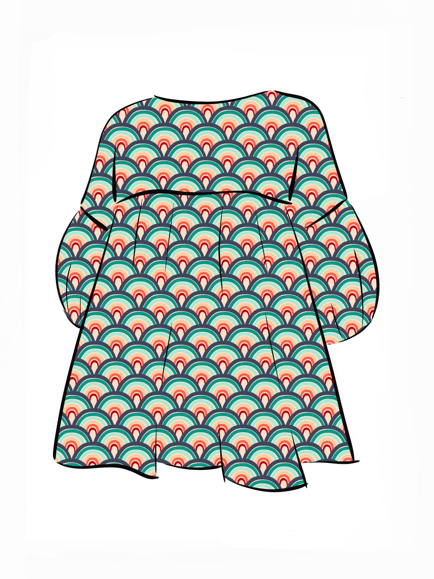 018 DESIGN YOUR OWN Organic Cotton “Rainbow” Dress