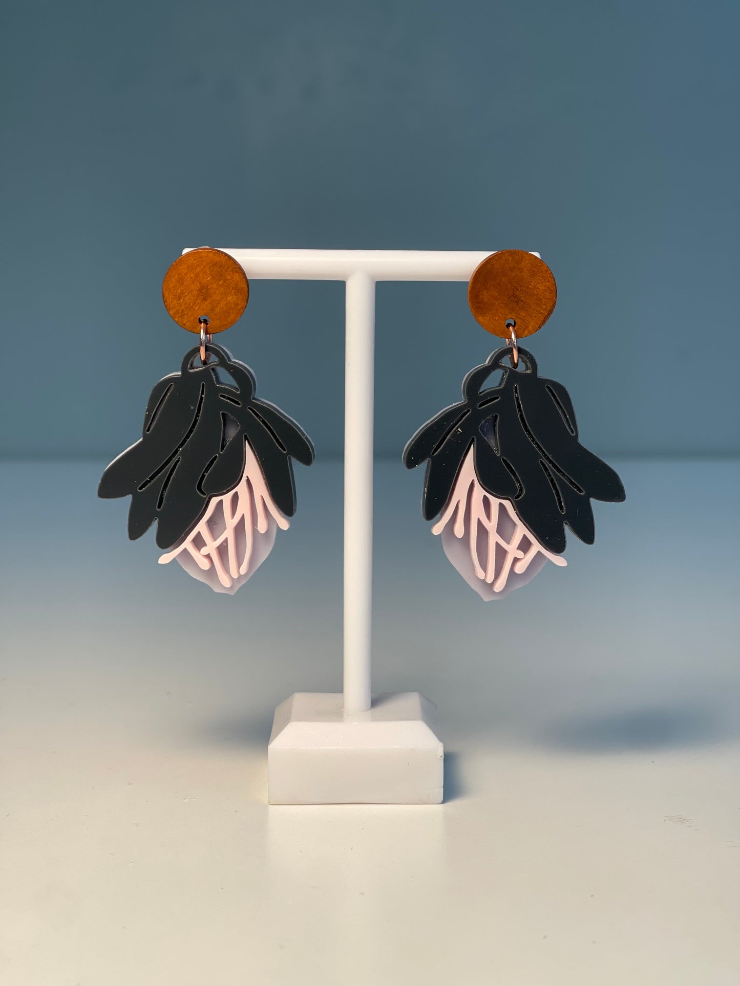 001 Protea Flower Earrings