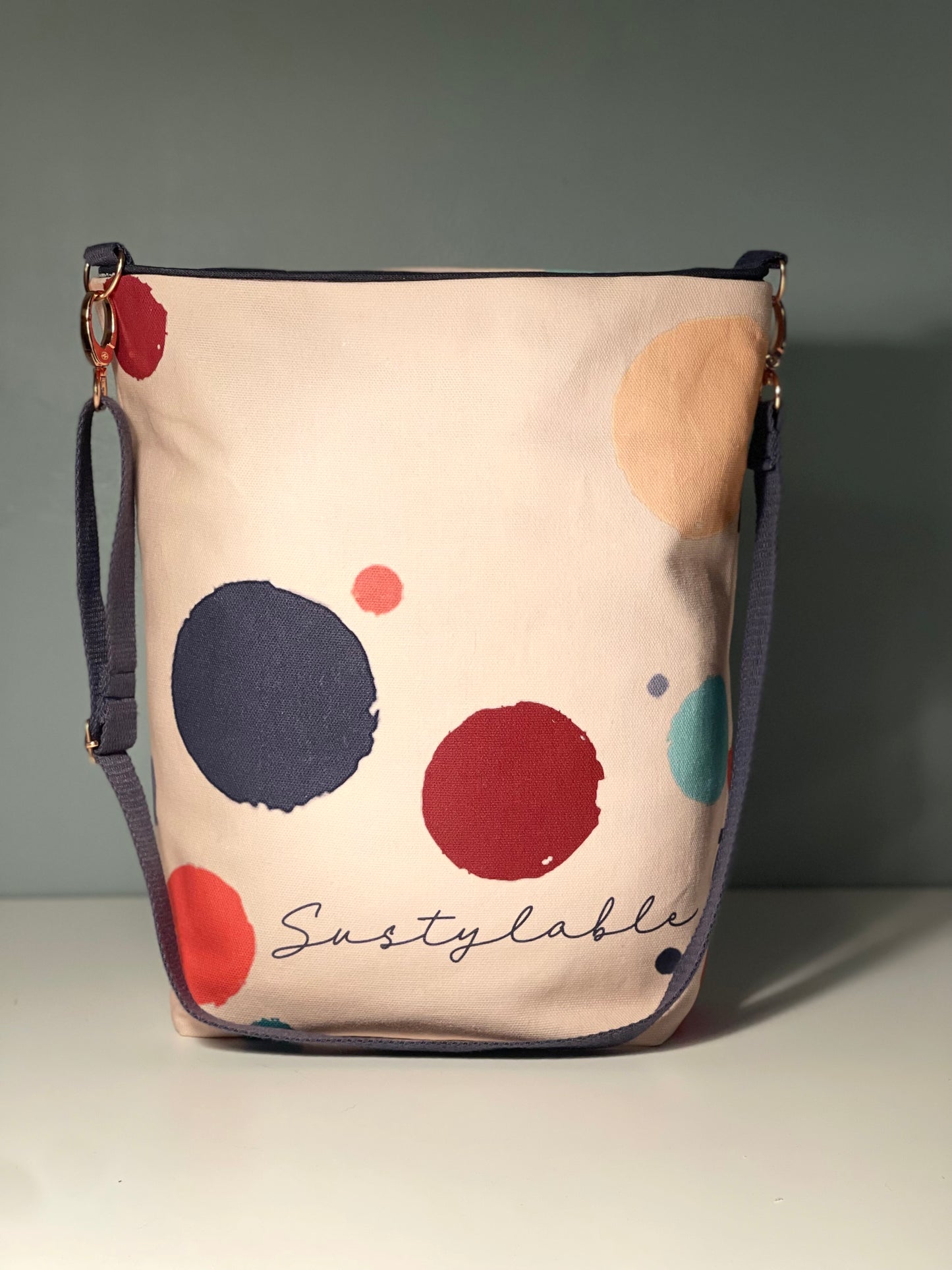 014 Organic Cotton Rainbow & Polka Dots Bags