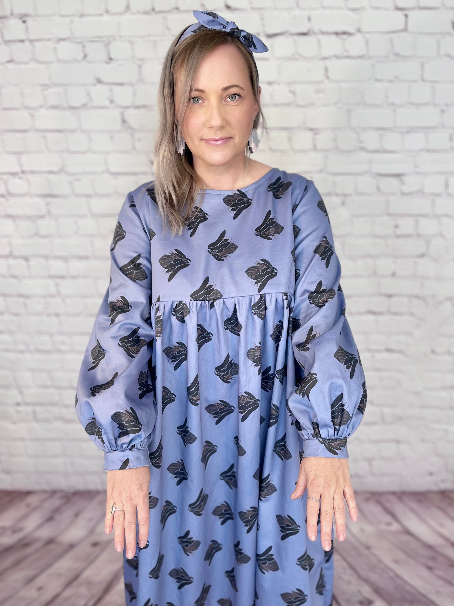 008 DESIGN YOUR OWN Organic Cotton “Protea” Dress Lilac
