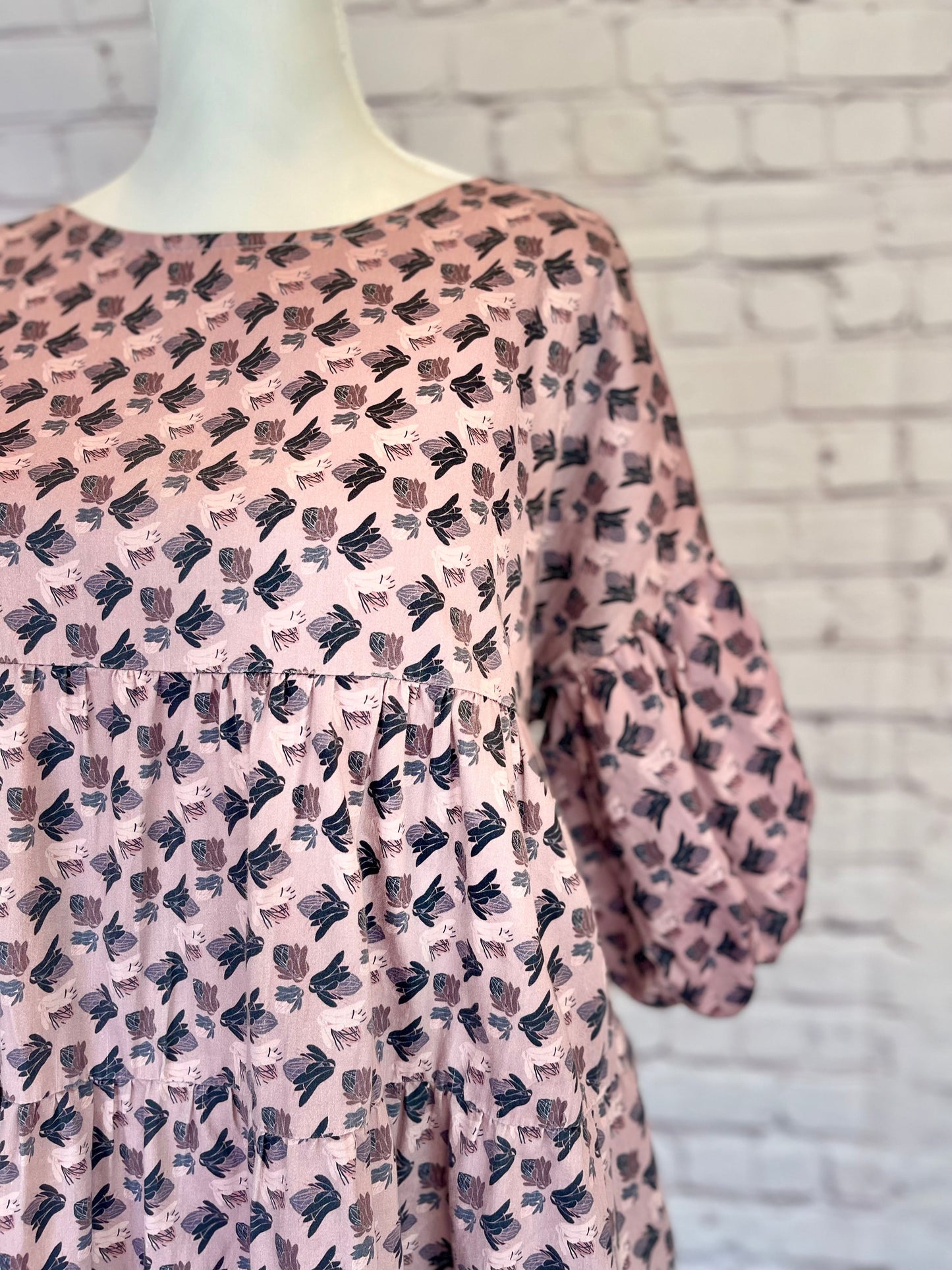 007 DESIGN YOUR OWN Organic Cotton Protea Dress Multicolour