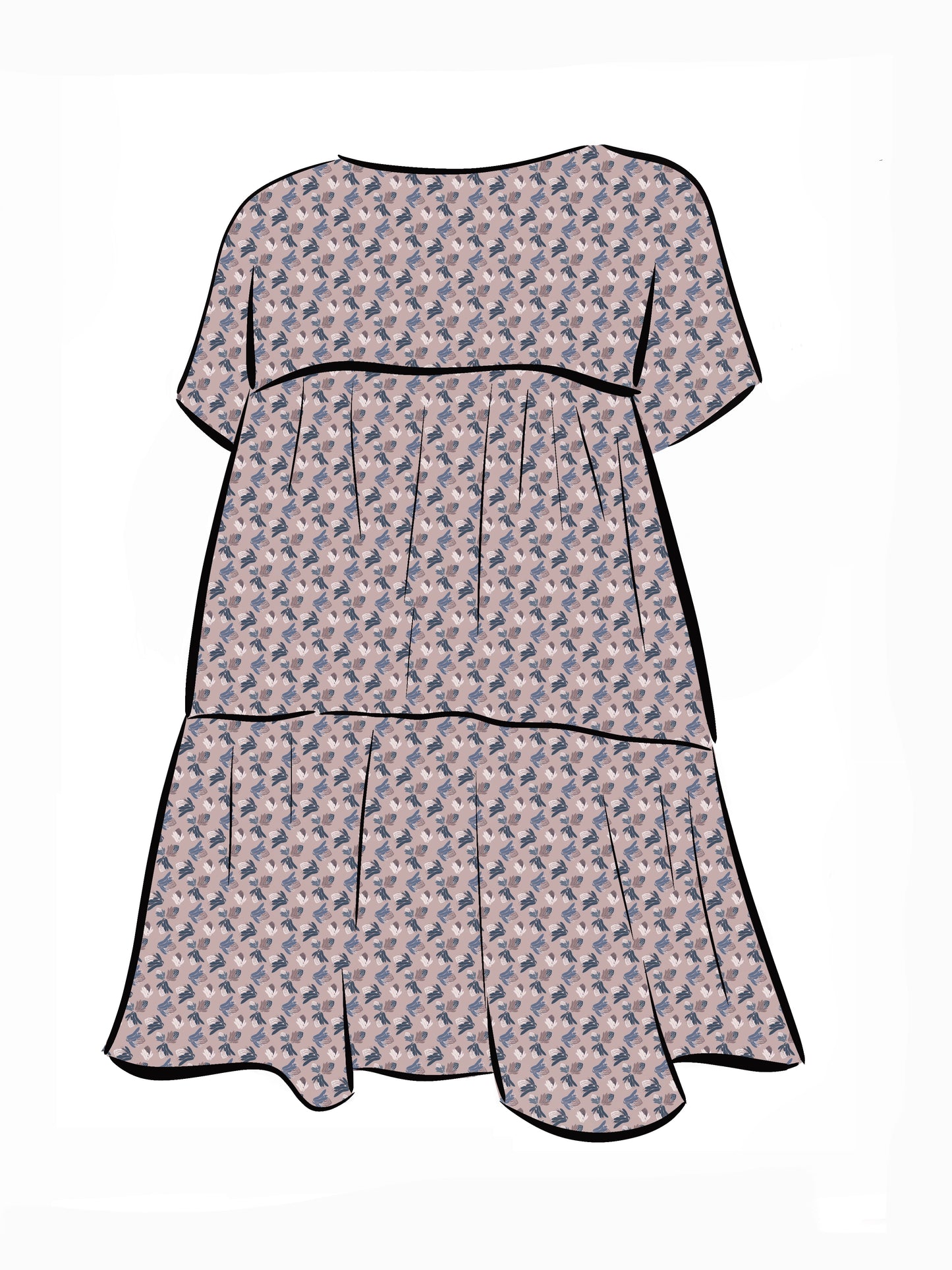 007 DESIGN YOUR OWN Organic Cotton Protea Dress Multicolour