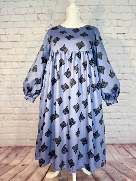 008 DESIGN YOUR OWN Organic Cotton “Protea” Dress Lilac