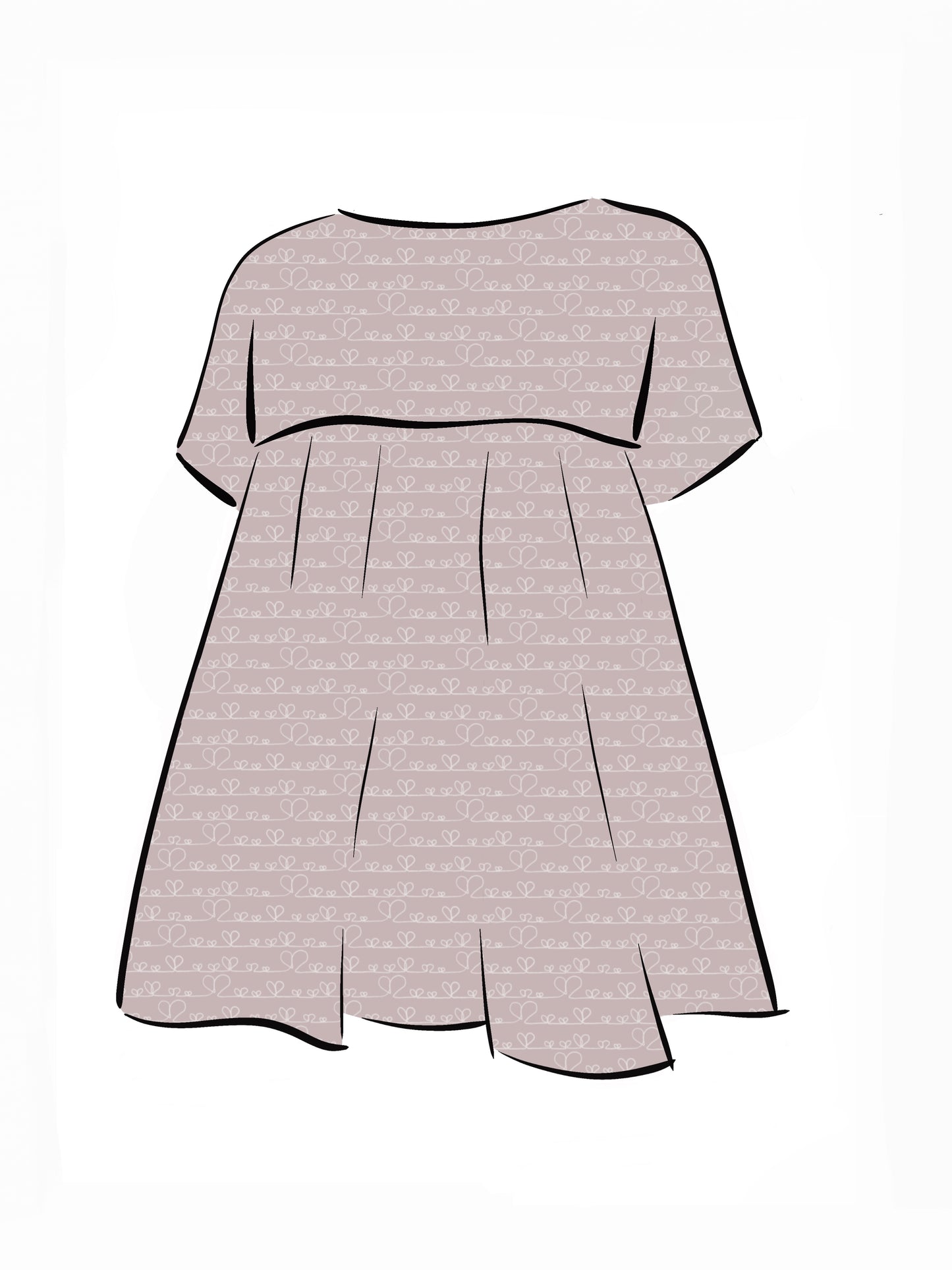 024 DESIGN YOUR OWN Organic Cotton Love Heart Dress