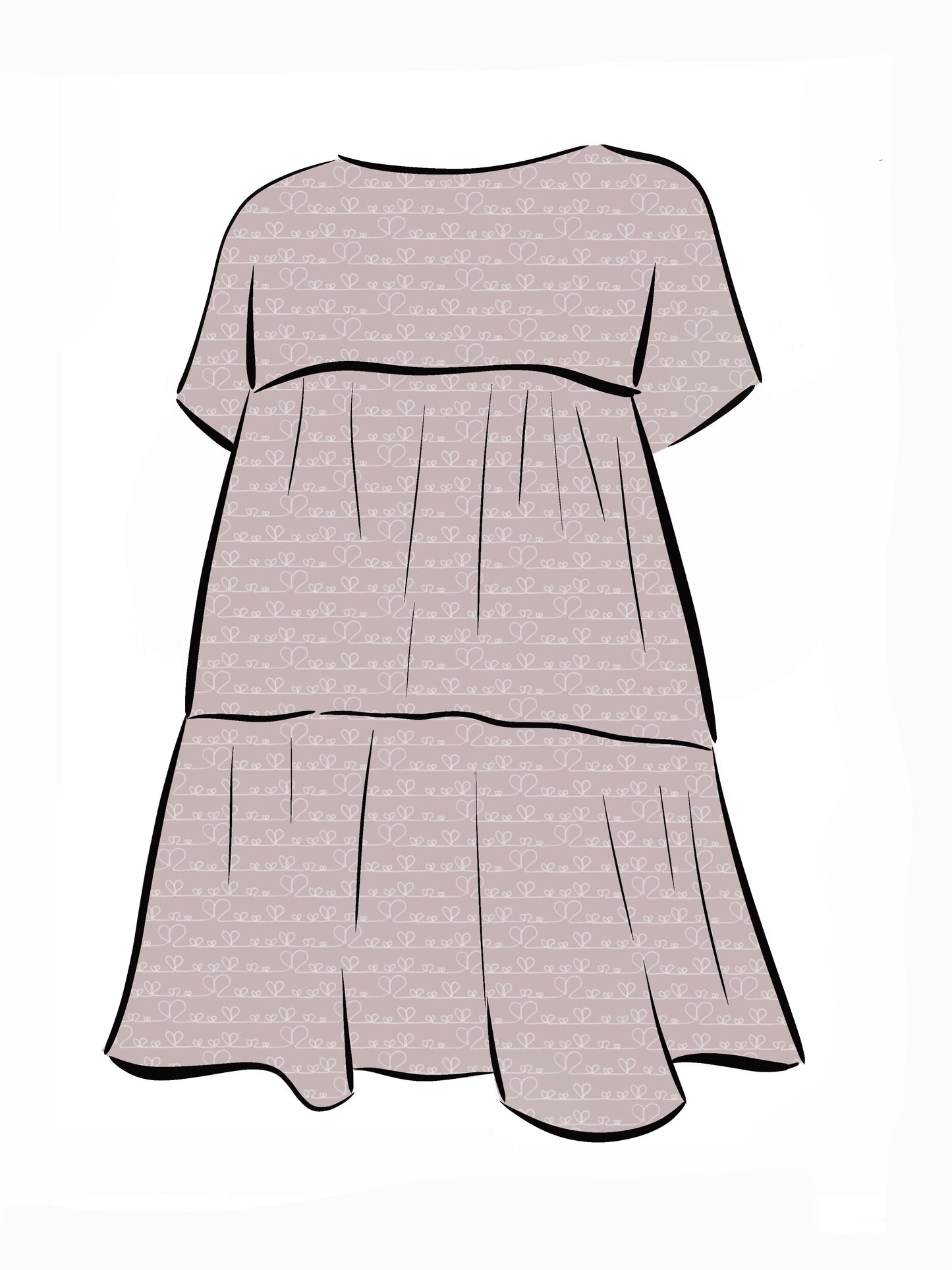 024 DESIGN YOUR OWN Organic Cotton Love Heart Dress