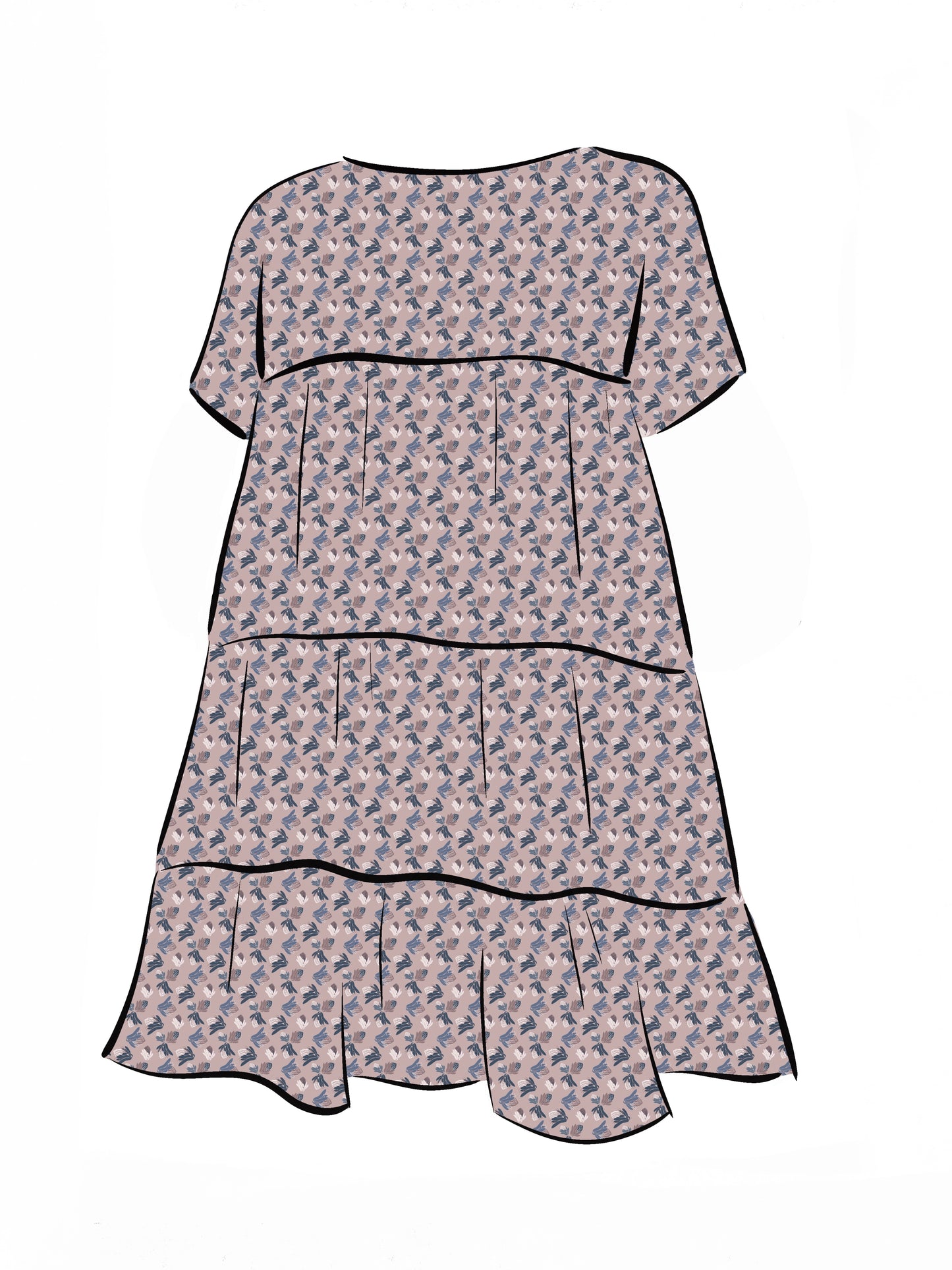 007 DESIGN YOUR OWN Organic Cotton Protea Dress Multicolour