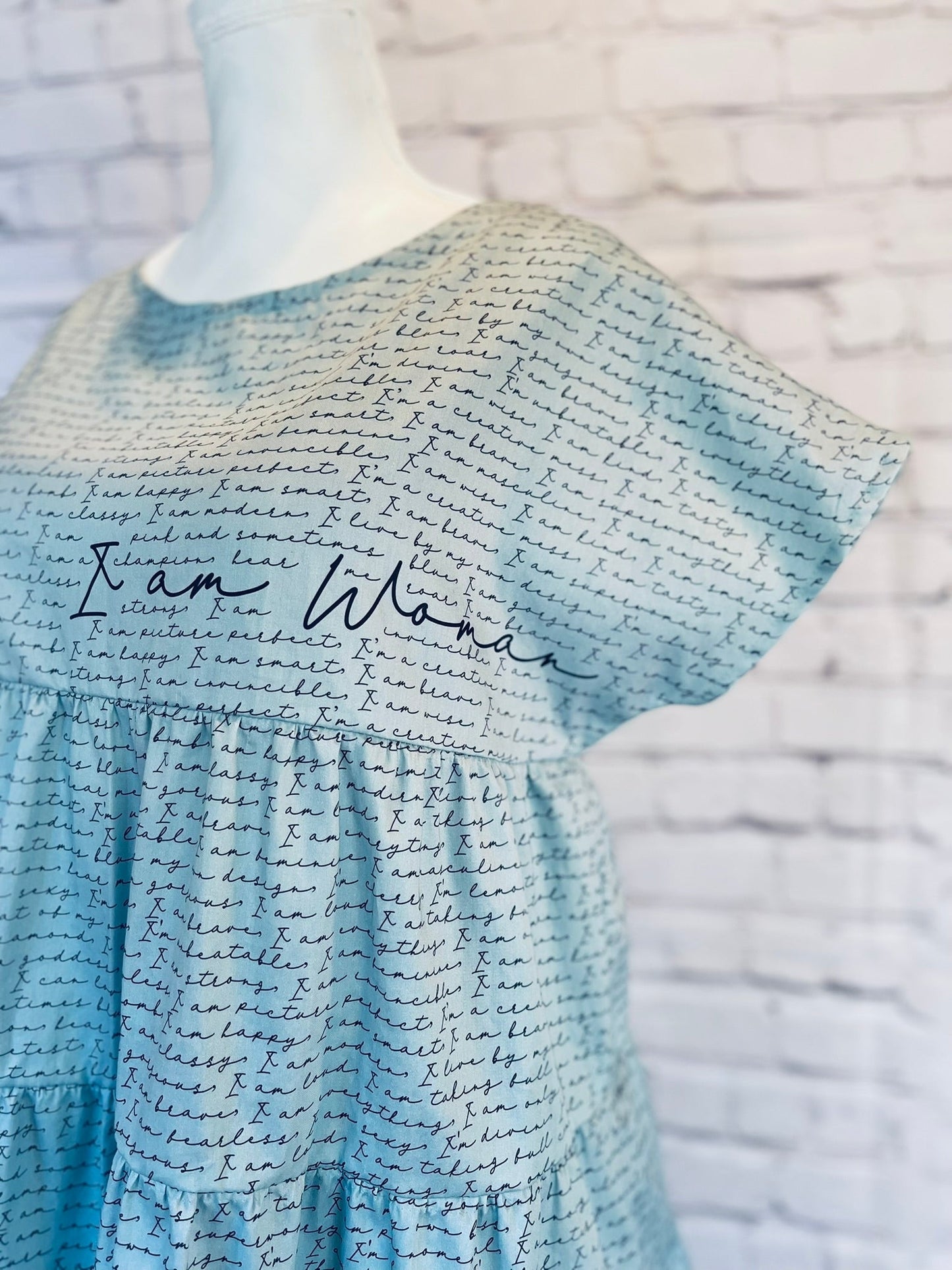 032 DESIGN YOUR OWN Organic Cotton “I am Woman” Dress