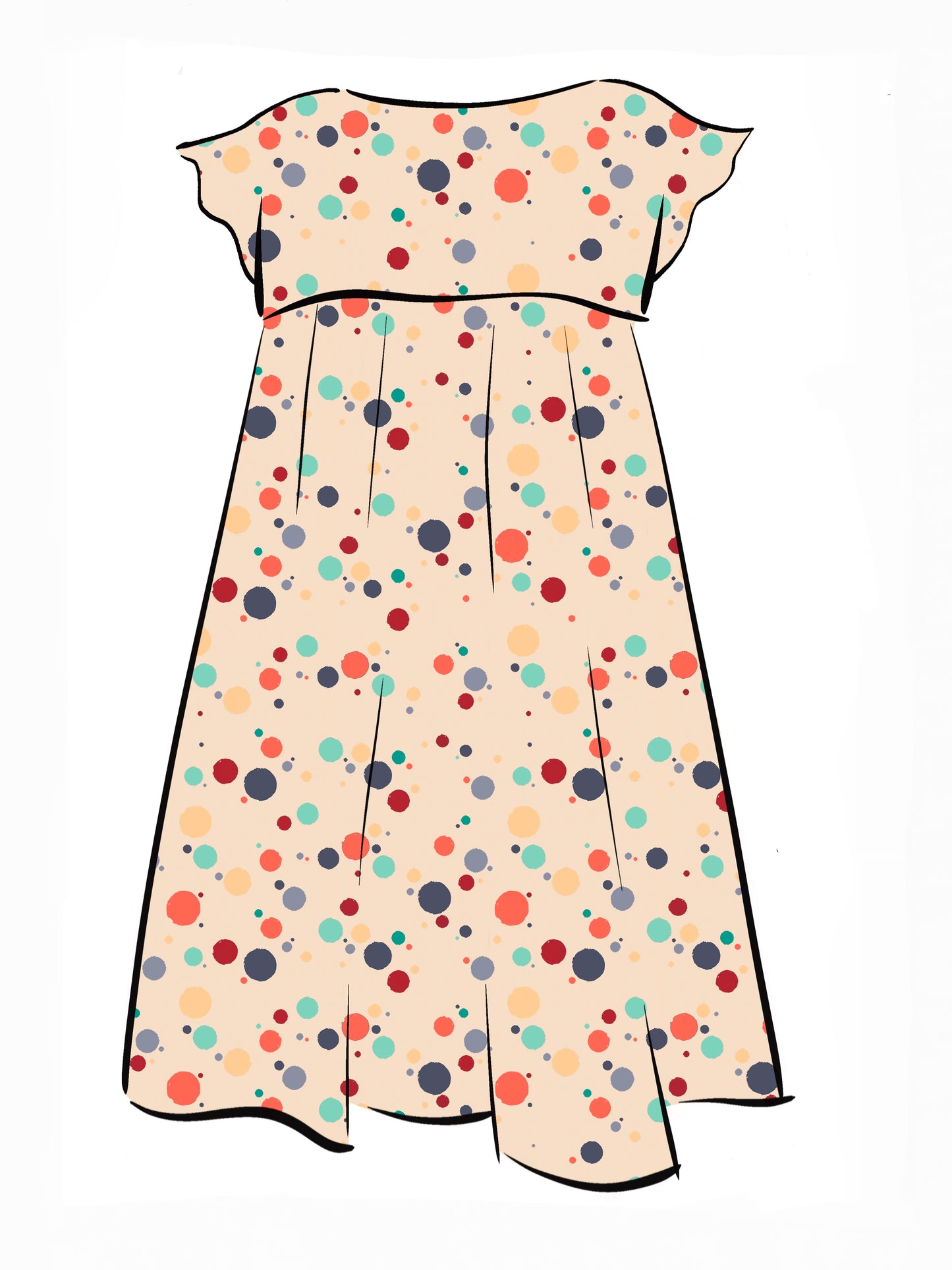 015 DESIGN YOUR OWN Organic Cotton “Polka Dot” Dress