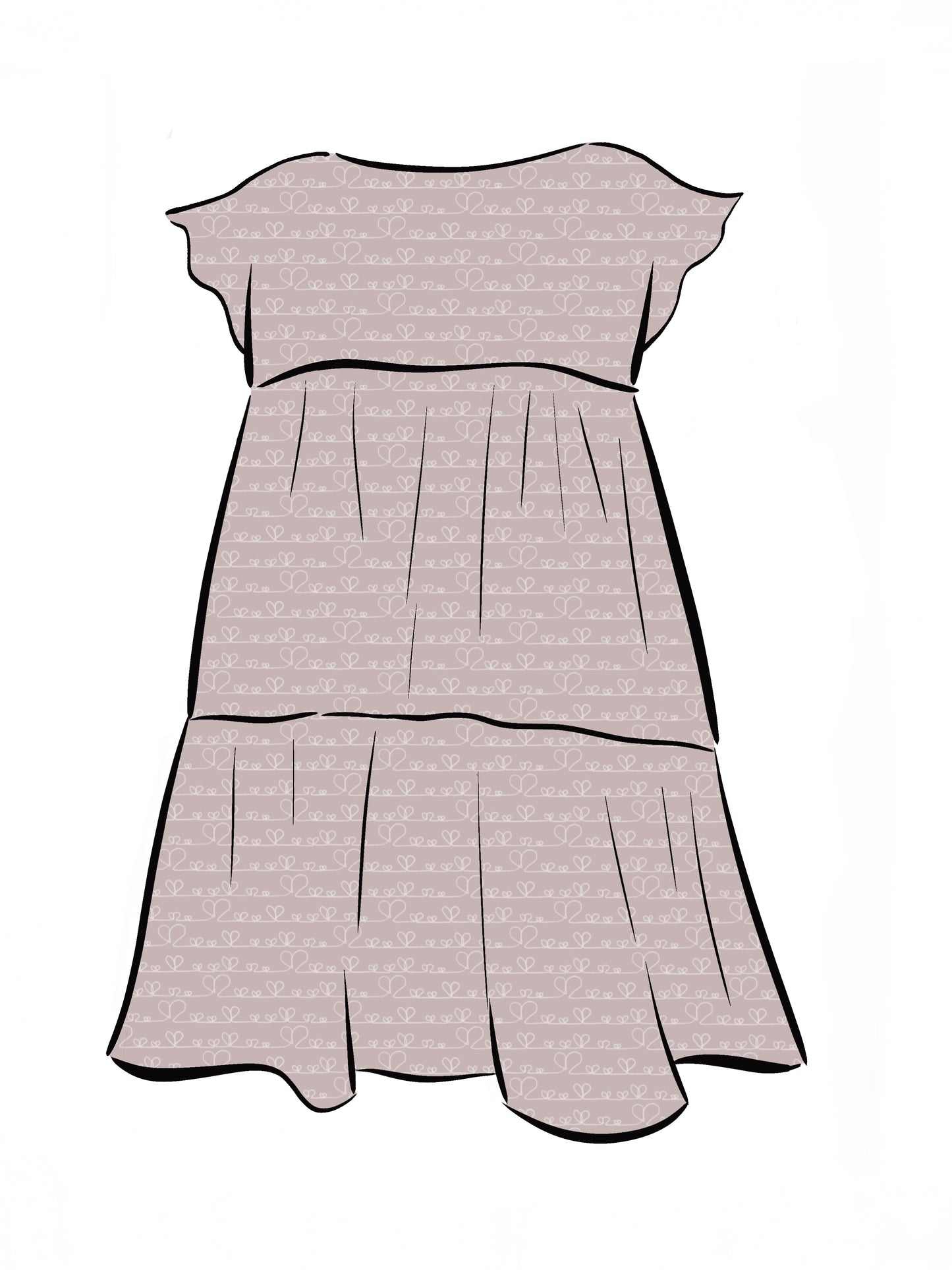 024 DESIGN YOUR OWN Organic Cotton Love Heart Dress