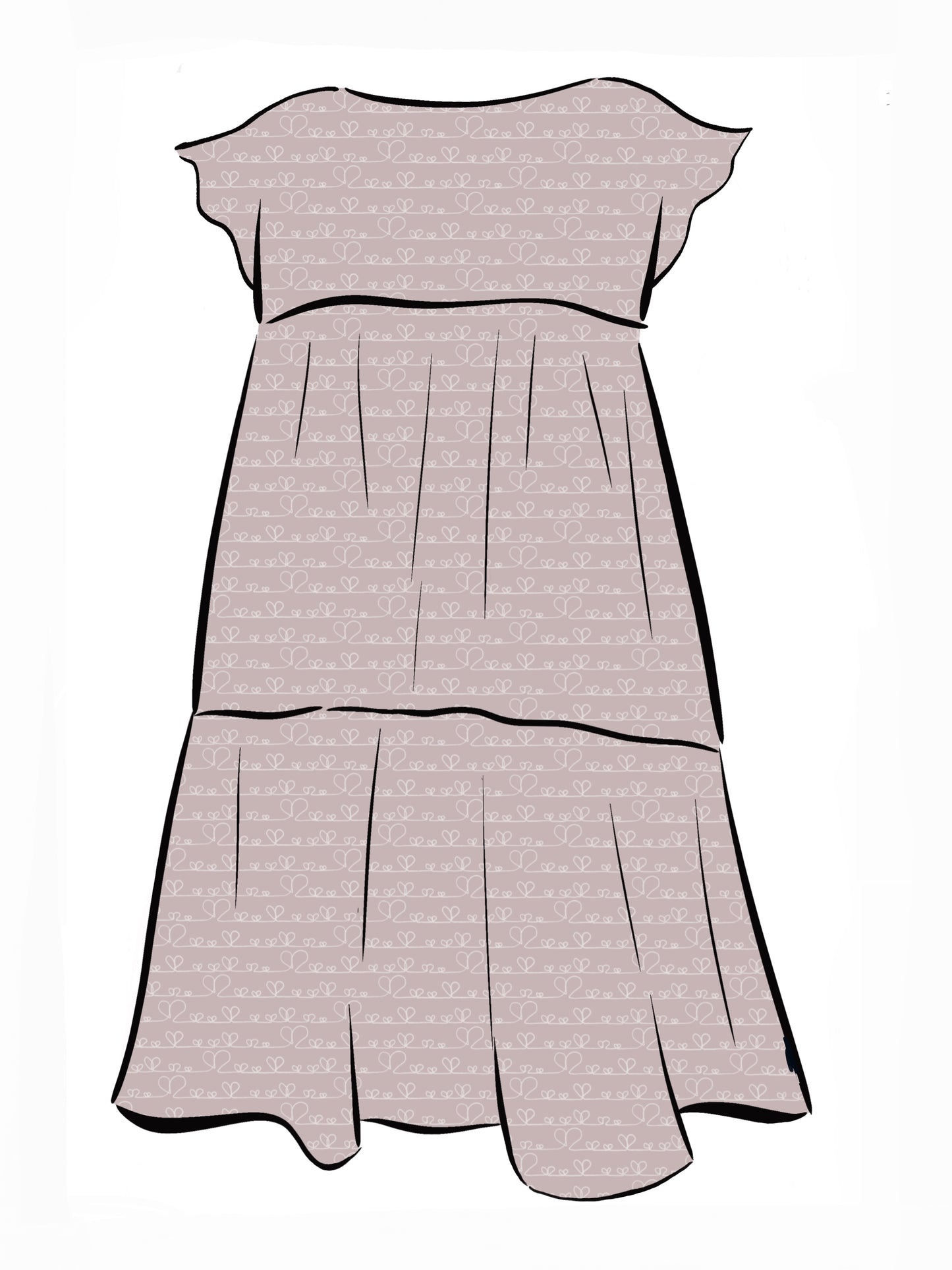 024 DESIGN YOUR OWN Organic Cotton Love Heart Dress