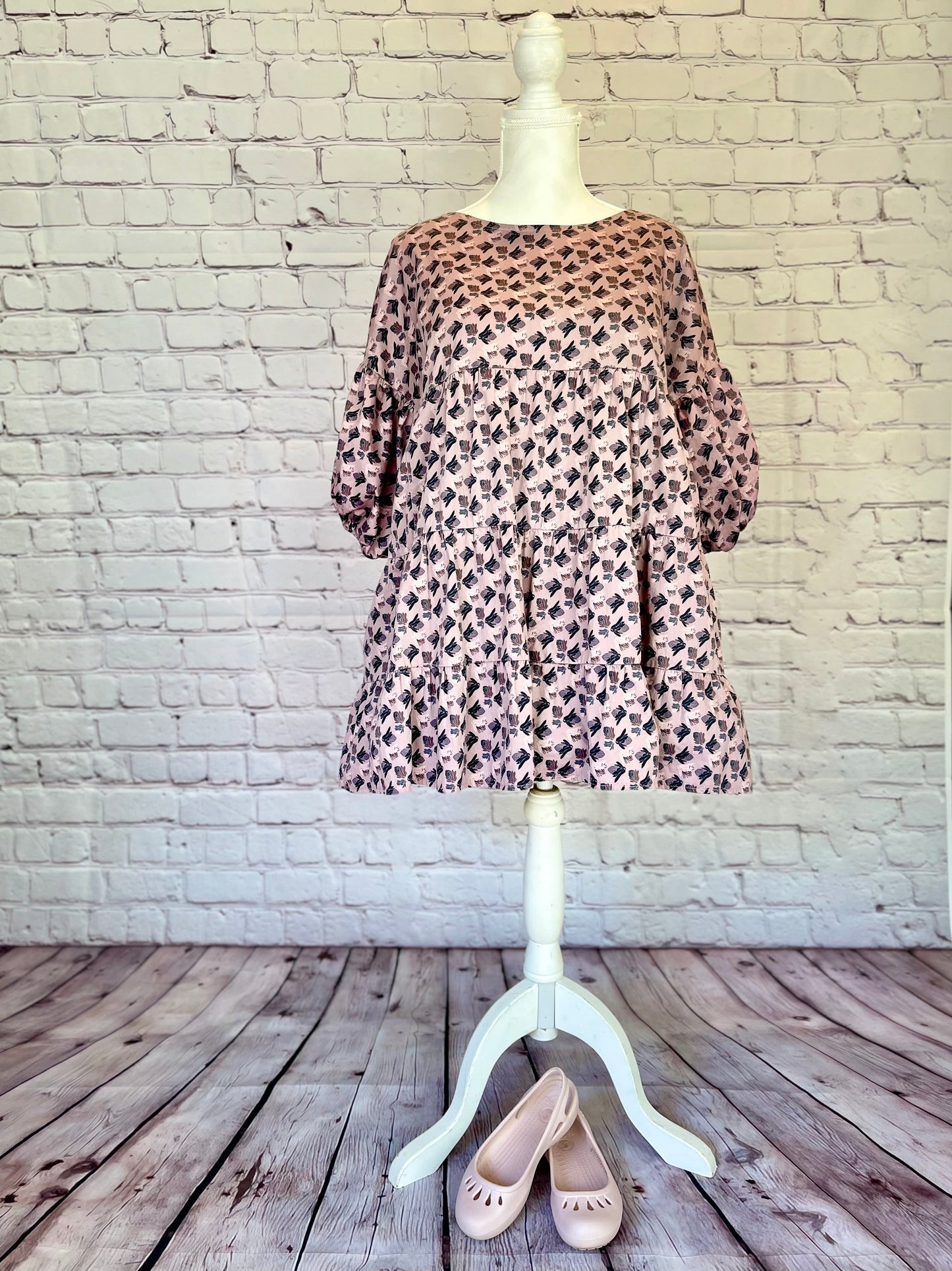 007 DESIGN YOUR OWN Organic Cotton Protea Dress Multicolour