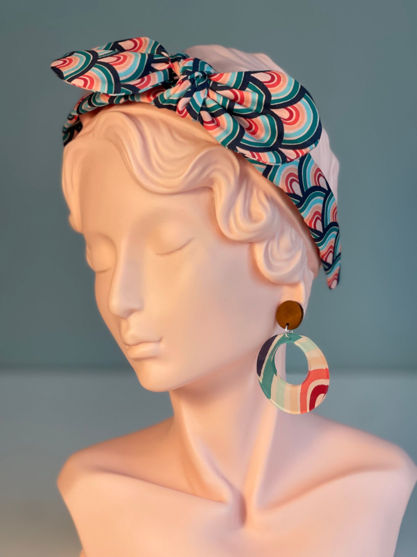 013 Organic Cotton Rainbow & Polka Dot Headbands