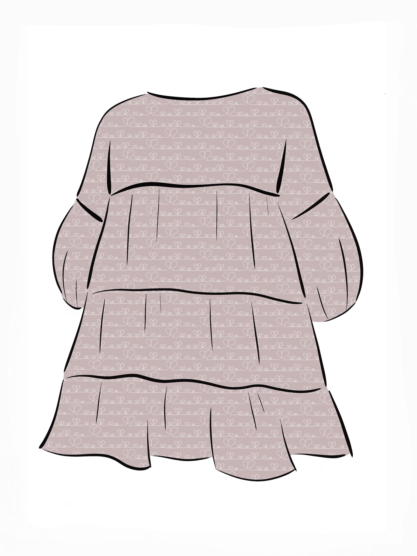 024 DESIGN YOUR OWN Organic Cotton Love Heart Dress