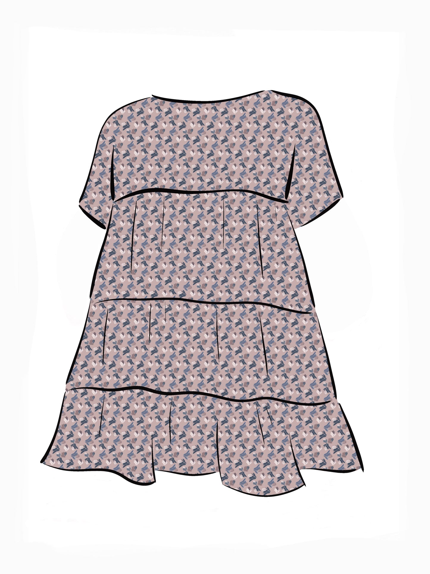 007 DESIGN YOUR OWN Organic Cotton Protea Dress Multicolour