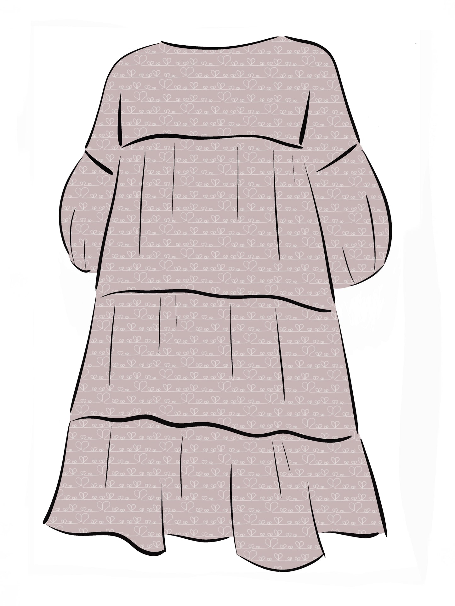 024 DESIGN YOUR OWN Organic Cotton Love Heart Dress
