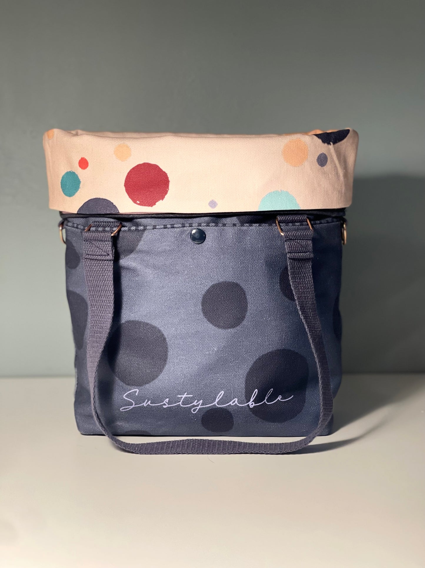 014 Organic Cotton Rainbow & Polka Dots Bags