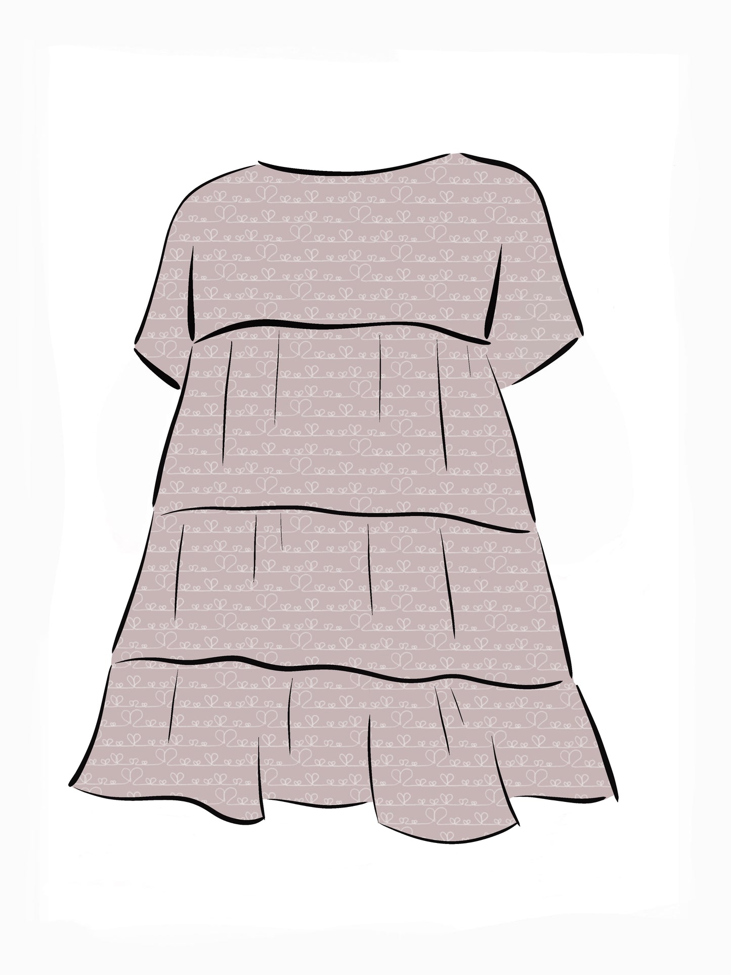 024 DESIGN YOUR OWN Organic Cotton Love Heart Dress