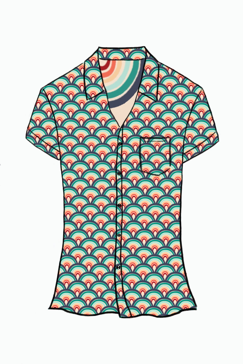 019 DESIGN YOUR OWN Organic Cotton “Rainbow” Unisex Shirt