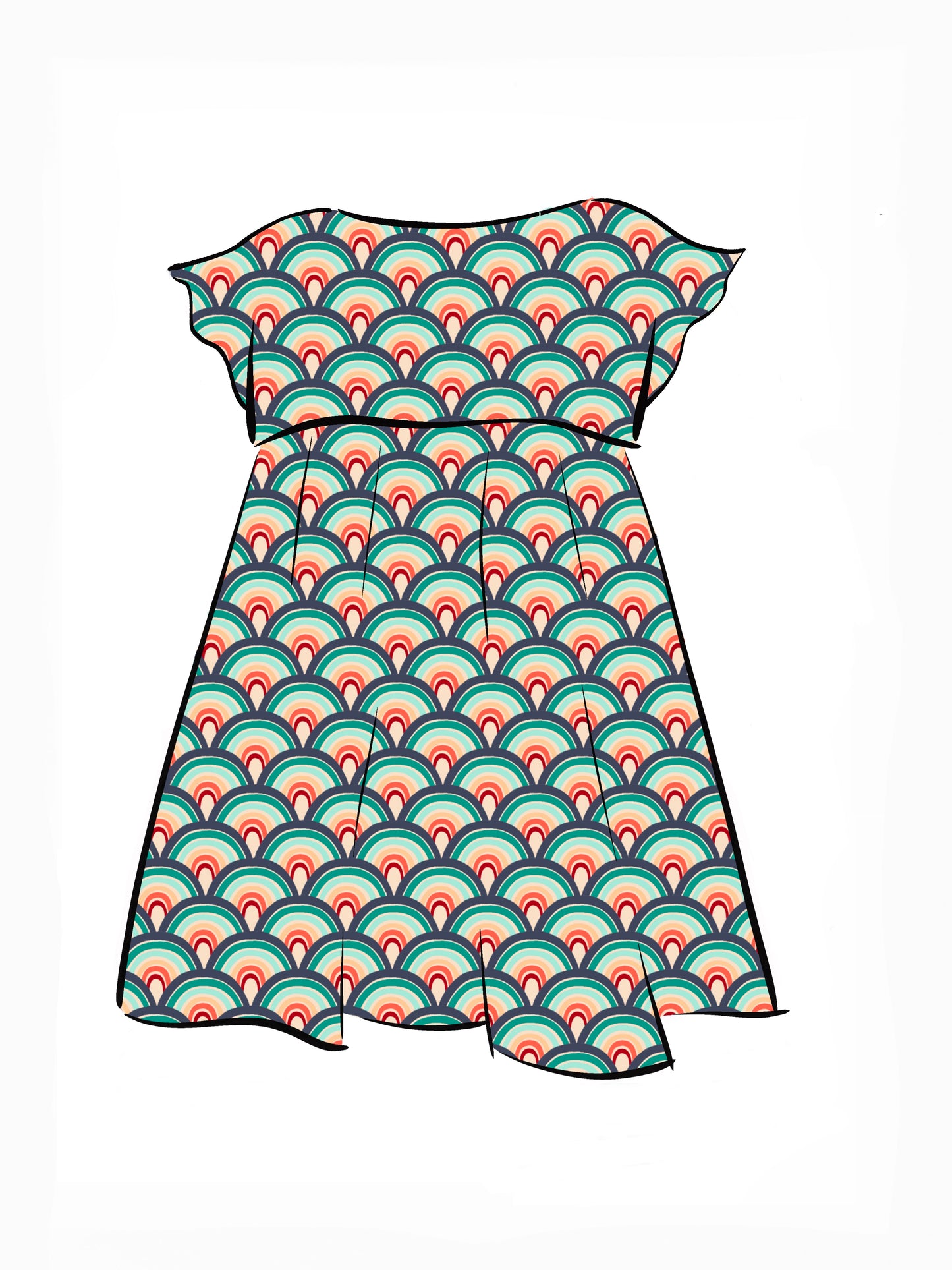 018 DESIGN YOUR OWN Organic Cotton “Rainbow” Dress