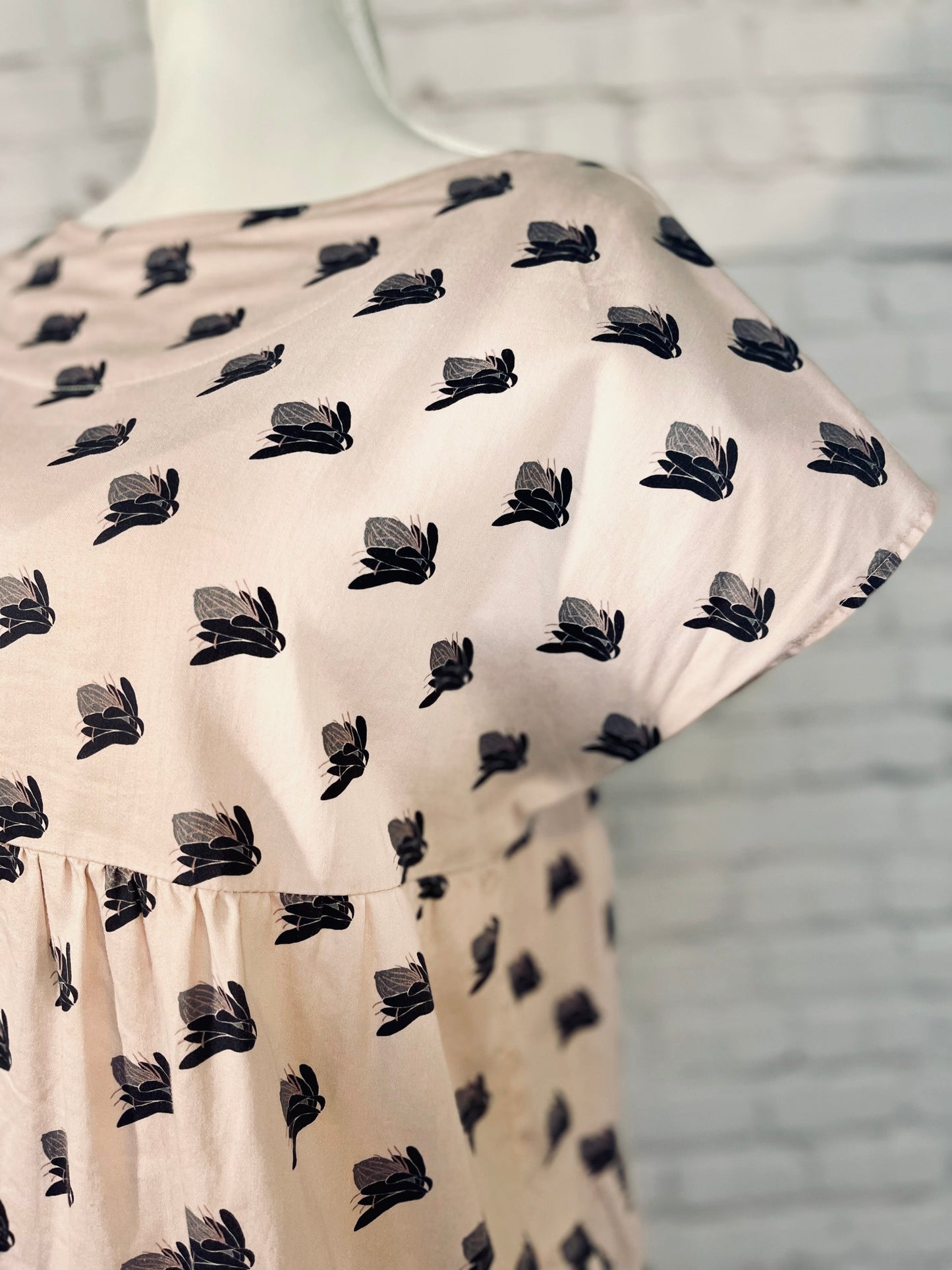 006 DESIGN YOUR OWN Organic Cotton Protea Dress Light Pink
