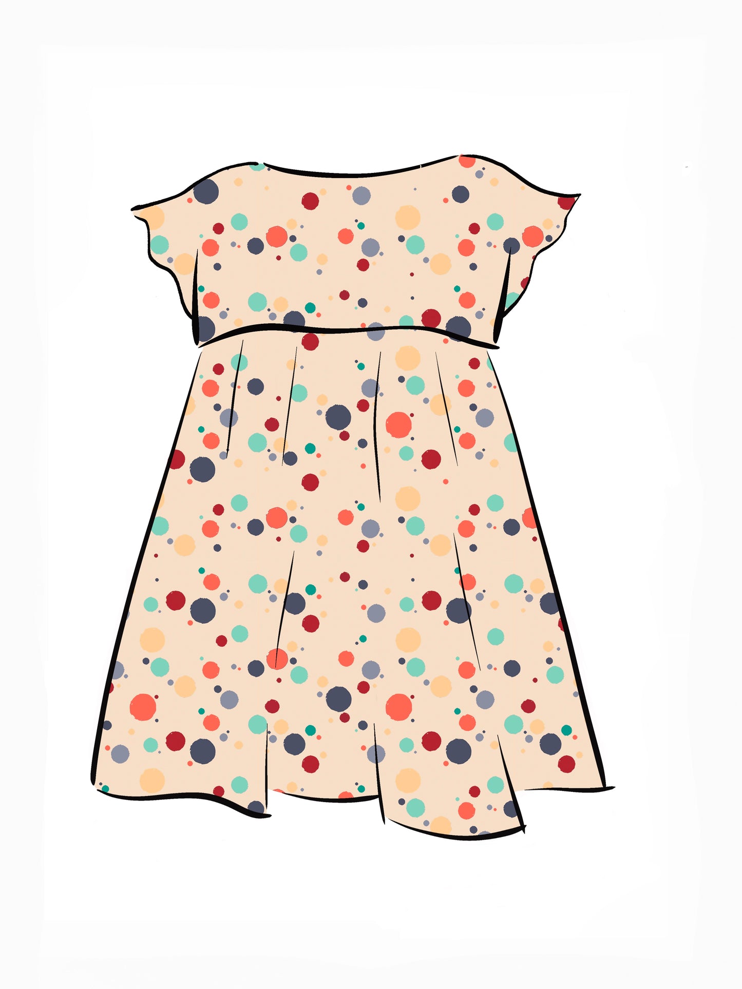015 DESIGN YOUR OWN Organic Cotton “Polka Dot” Dress
