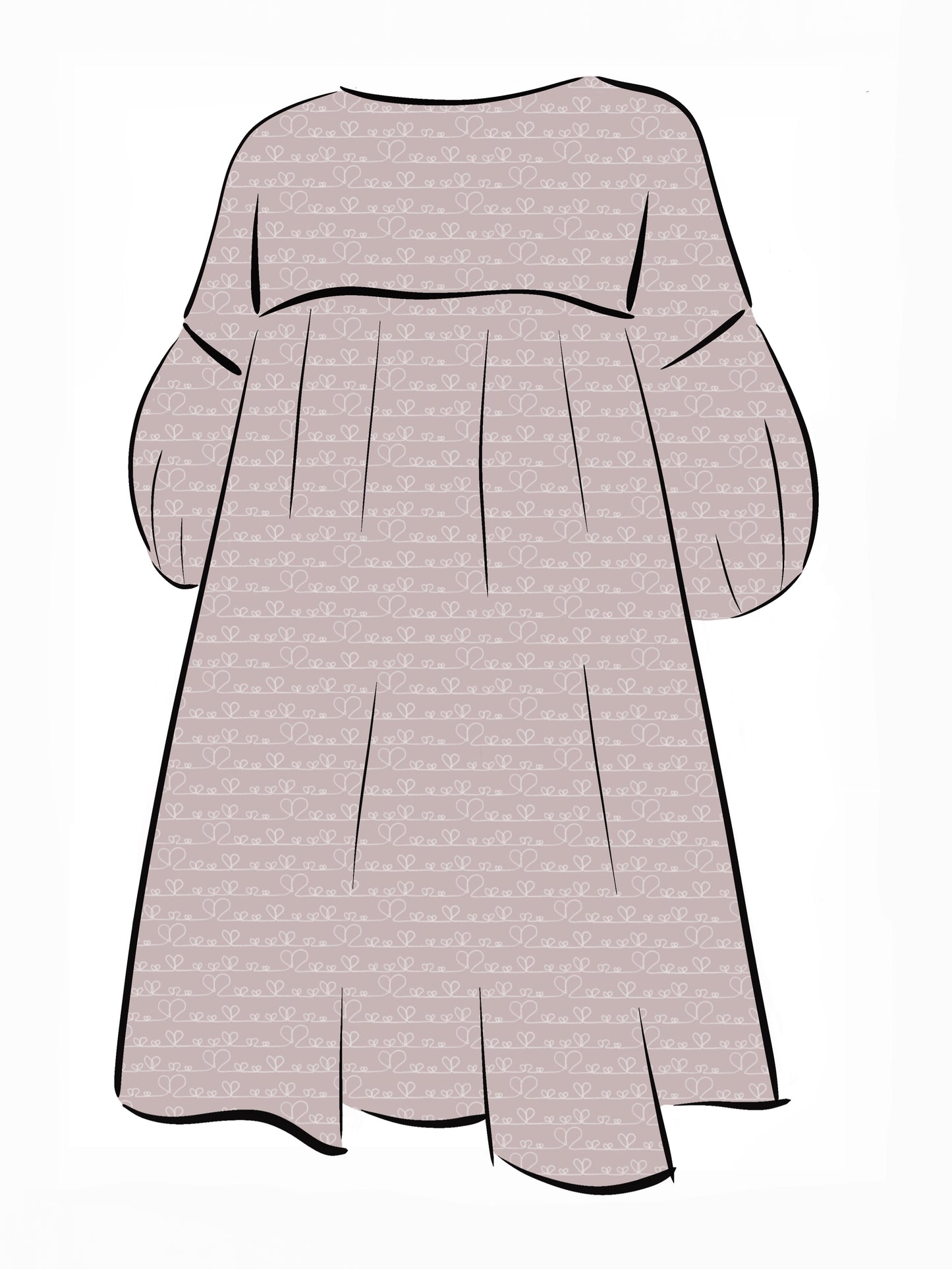024 DESIGN YOUR OWN Organic Cotton Love Heart Dress
