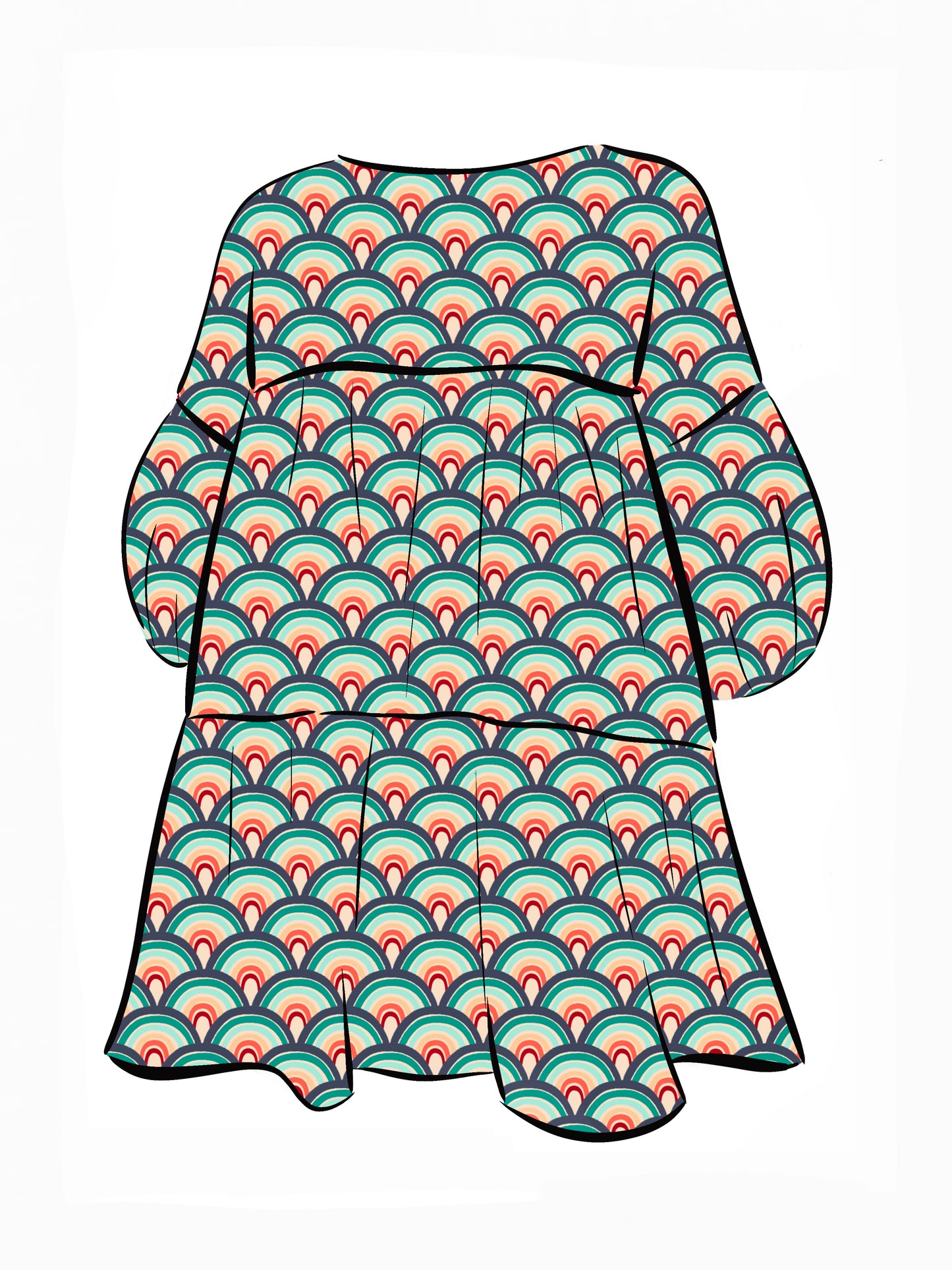 018 DESIGN YOUR OWN Organic Cotton “Rainbow” Dress