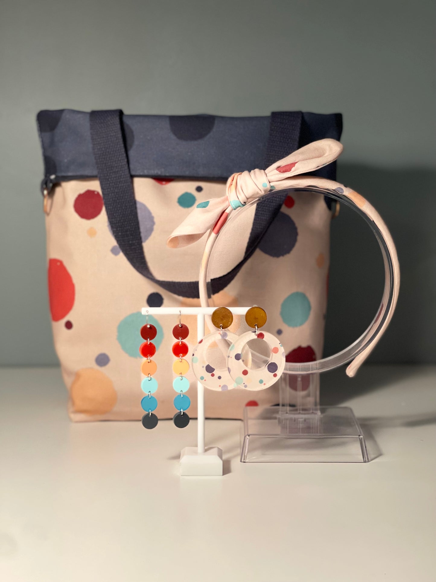 014 Organic Cotton Rainbow & Polka Dots Bags